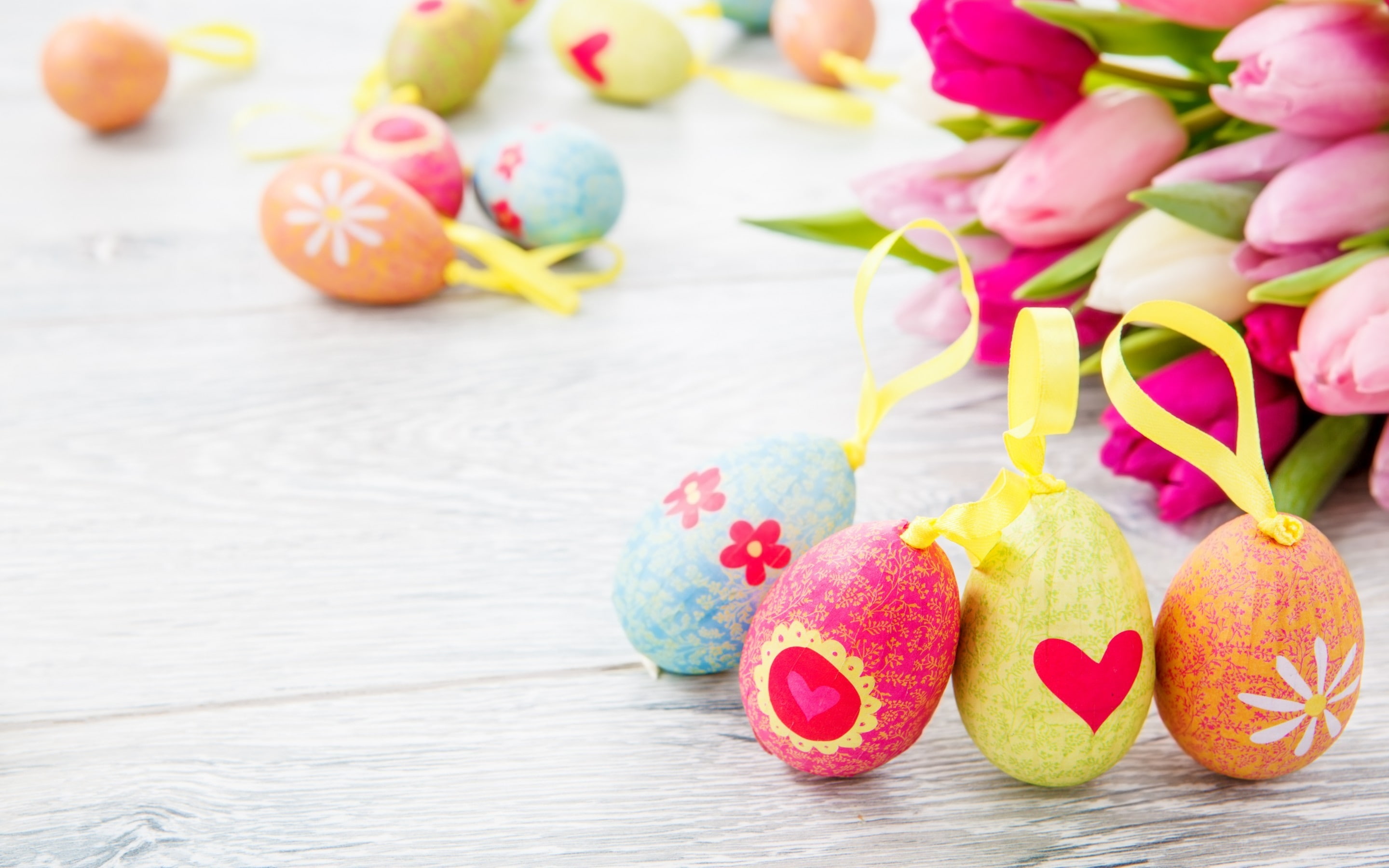easter, easter eggs, 2K, eggs for easter, decorative, eggs, HD Wallpaper