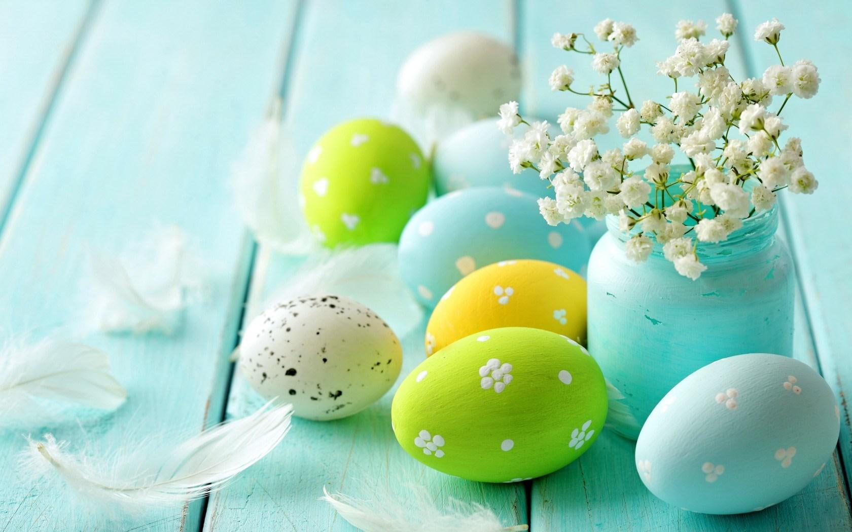 eggs, spring, decor, printed, 720P, flowers, easter, HD Wallpaper