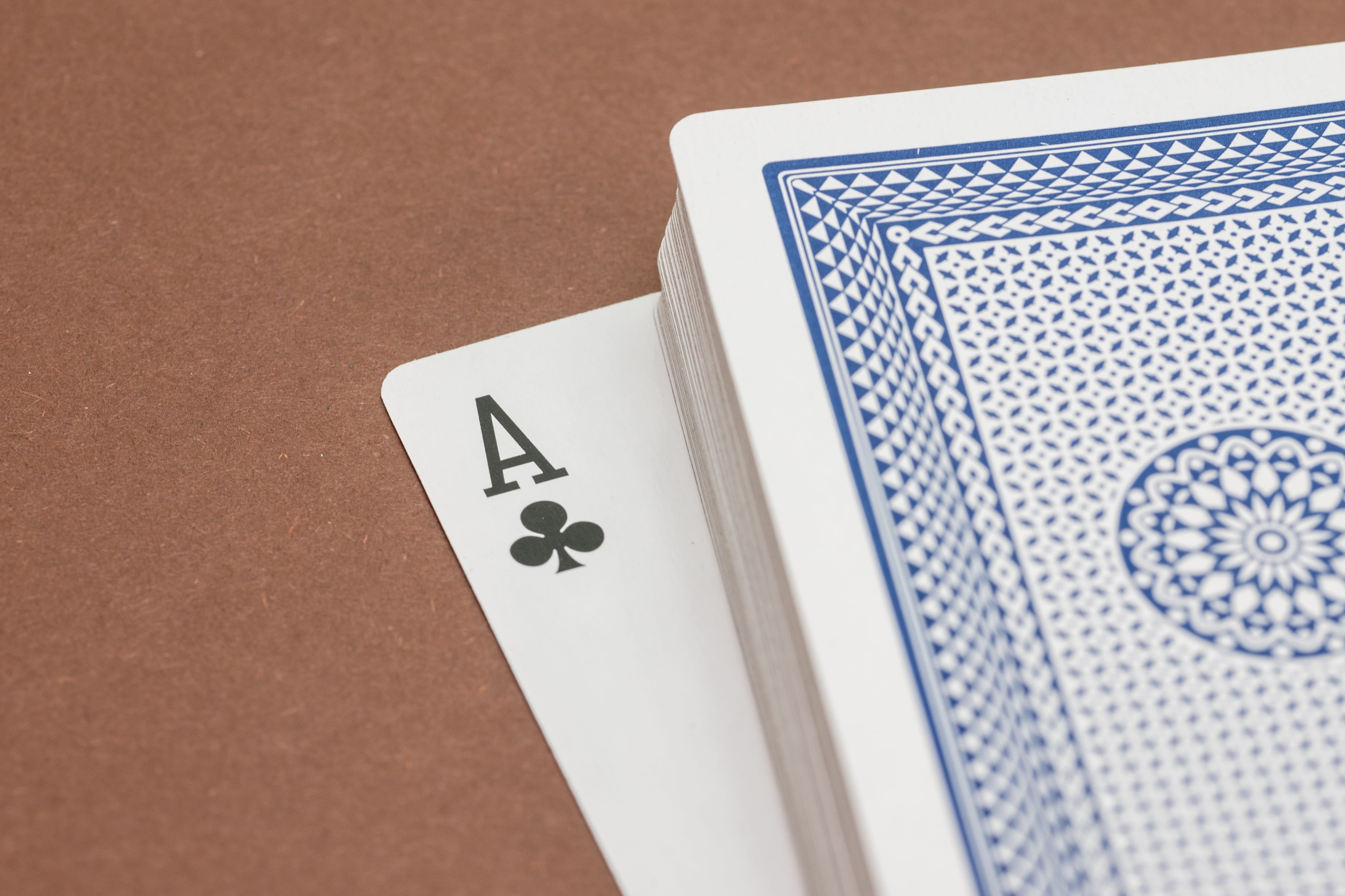 playing cards, no people, number, card, pattern, 4K, close-up, gambling, table, high angle view, indoors, game addiction, profit, arts culture and entertainment, HD Wallpaper