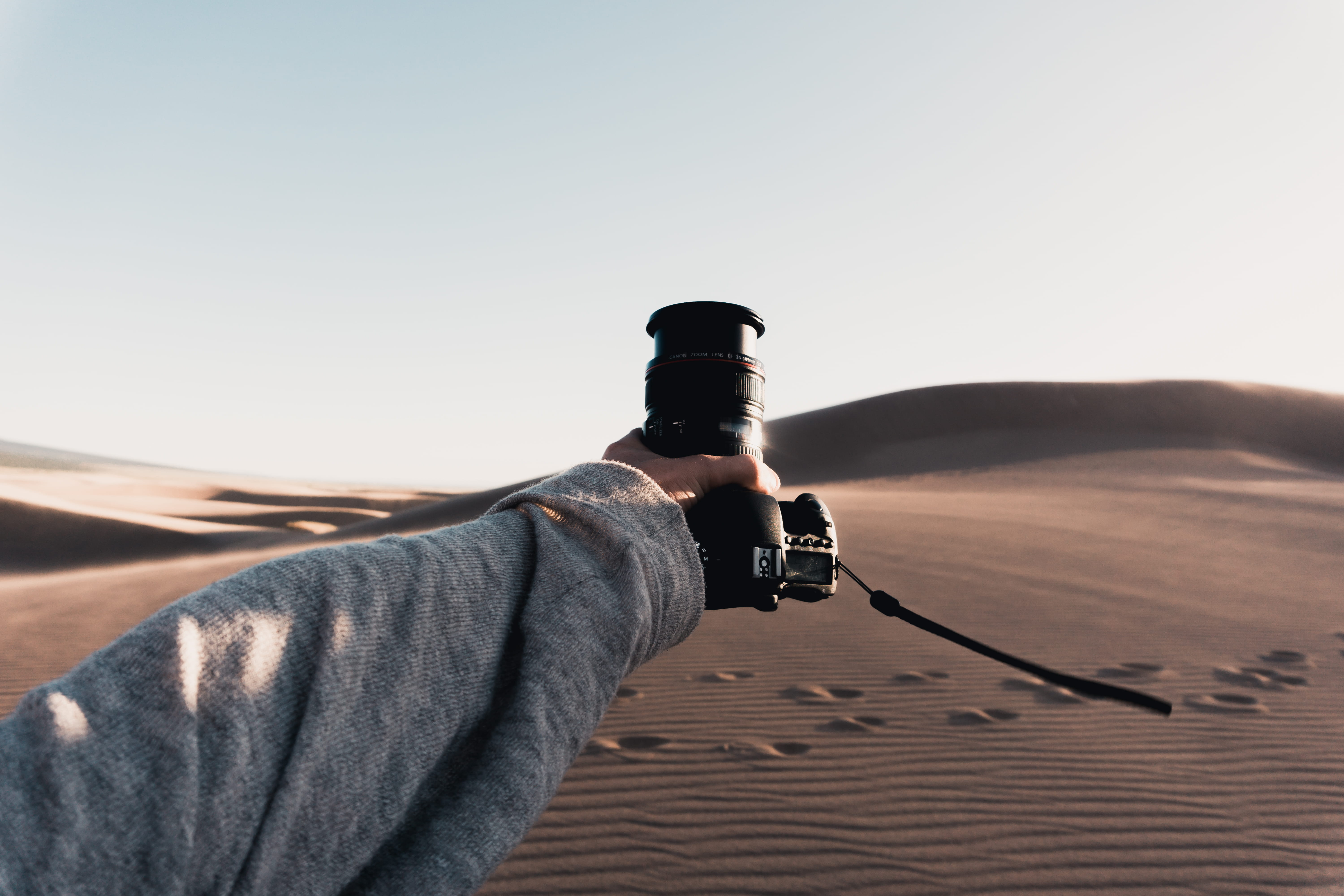 outdoors, sand dune, landscape, tranquil scene, great sand dunes national park and preserve, harsh light, hand, beauty in nature, copy space, one person, HD Wallpaper