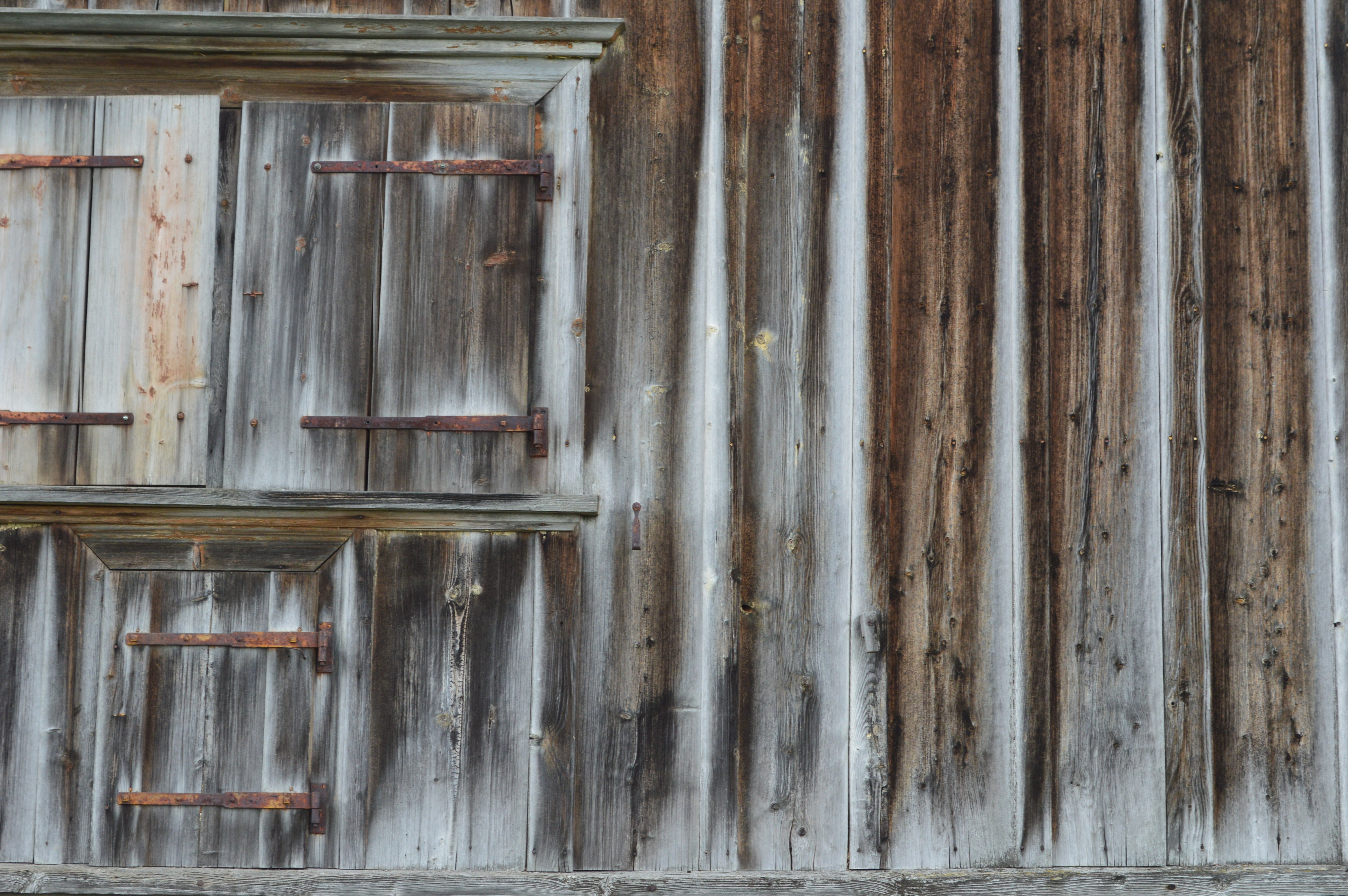 deterioration, 5K, closed, abandoned, outdoors, safety, weathering, wood - material, grain, alpine hut, boards, door, entrance, weathered, built structure, HD Wallpaper