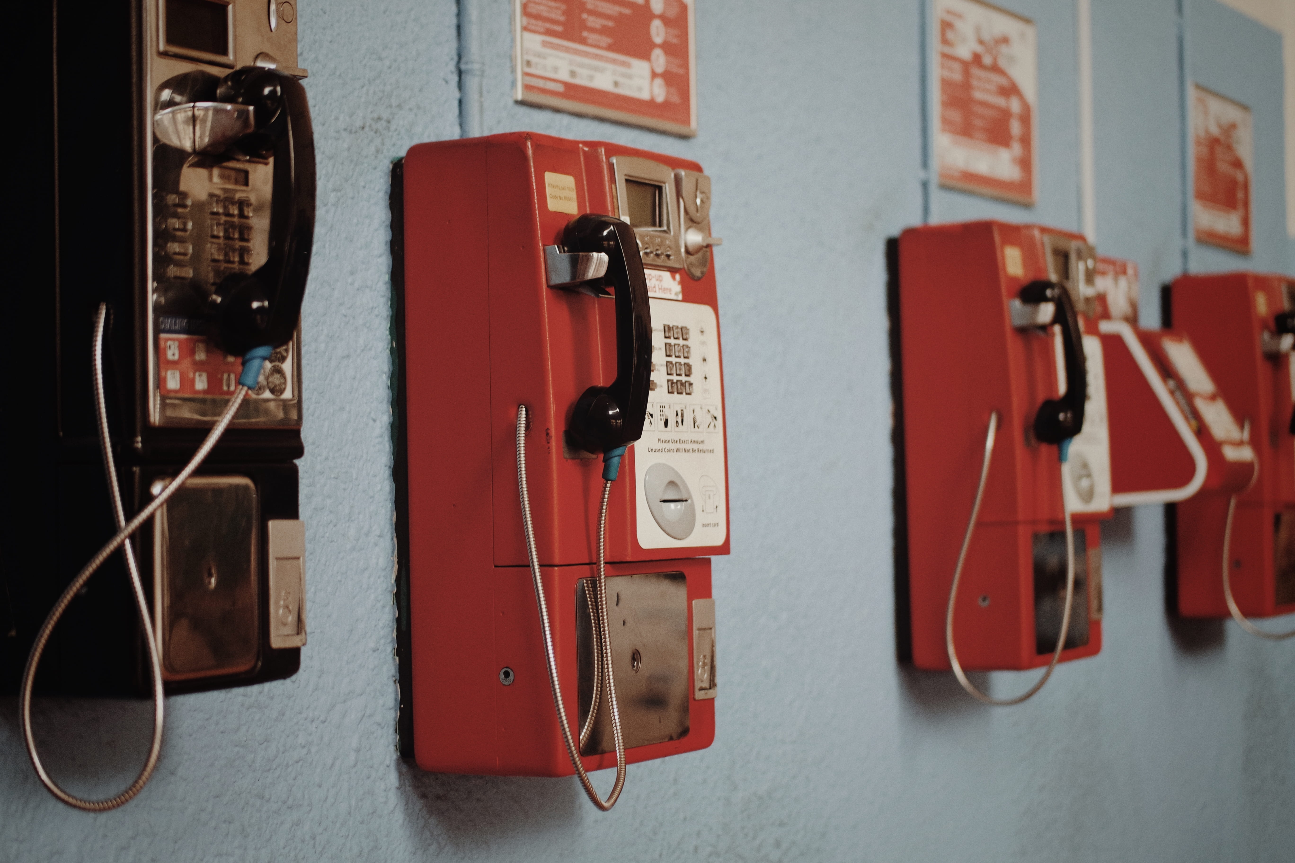 cable, telephones, electric plug, pay phone, 5K, man made, no people, telephone, four, control, safety, hanging, communication, telephone booth, close-up, HD Wallpaper