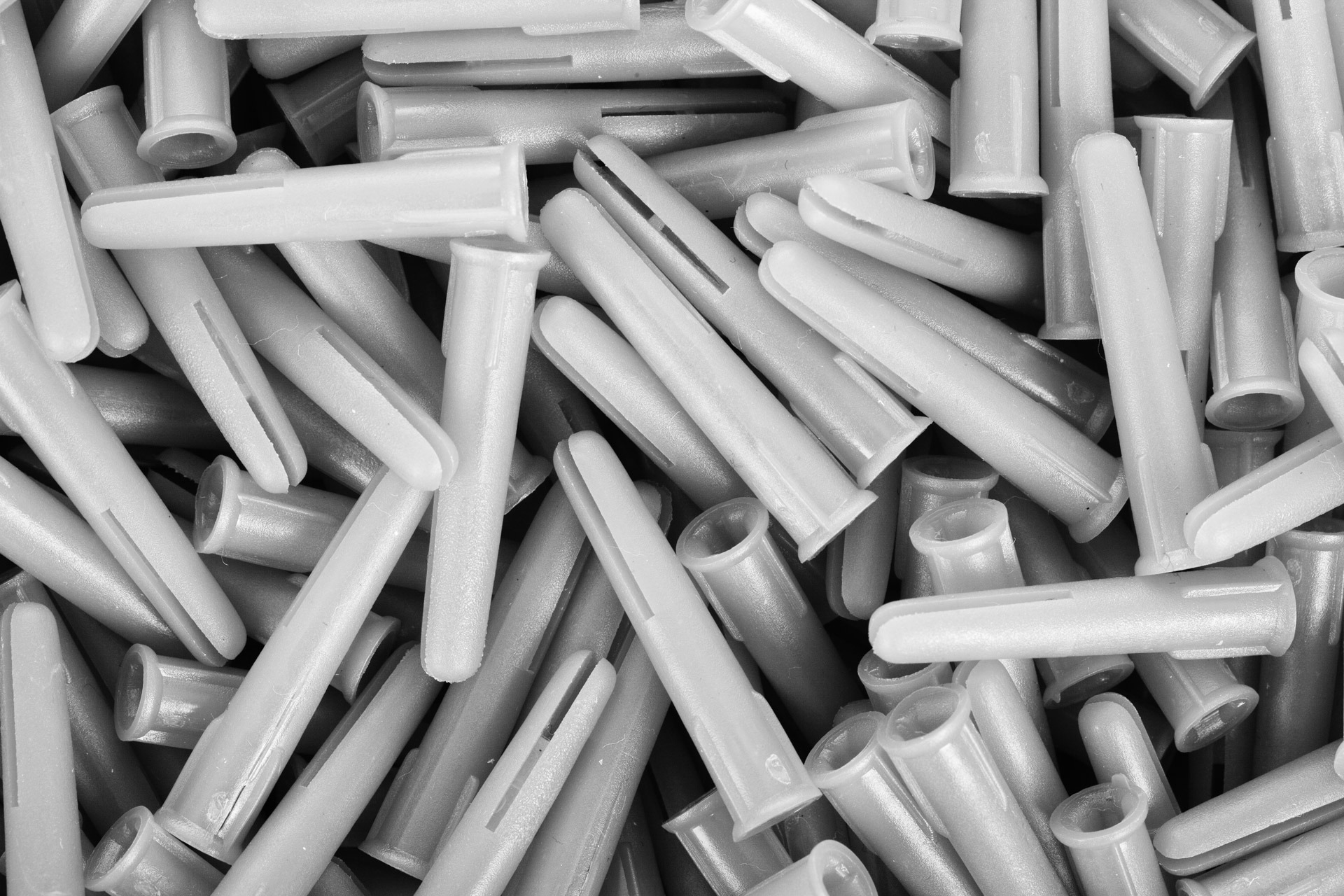 repetition, plastic, backgrounds, dowel, drill, wood - material, 1080P, many, abundance, high angle view, wall, no people, background, indoors, white color, HD Wallpaper