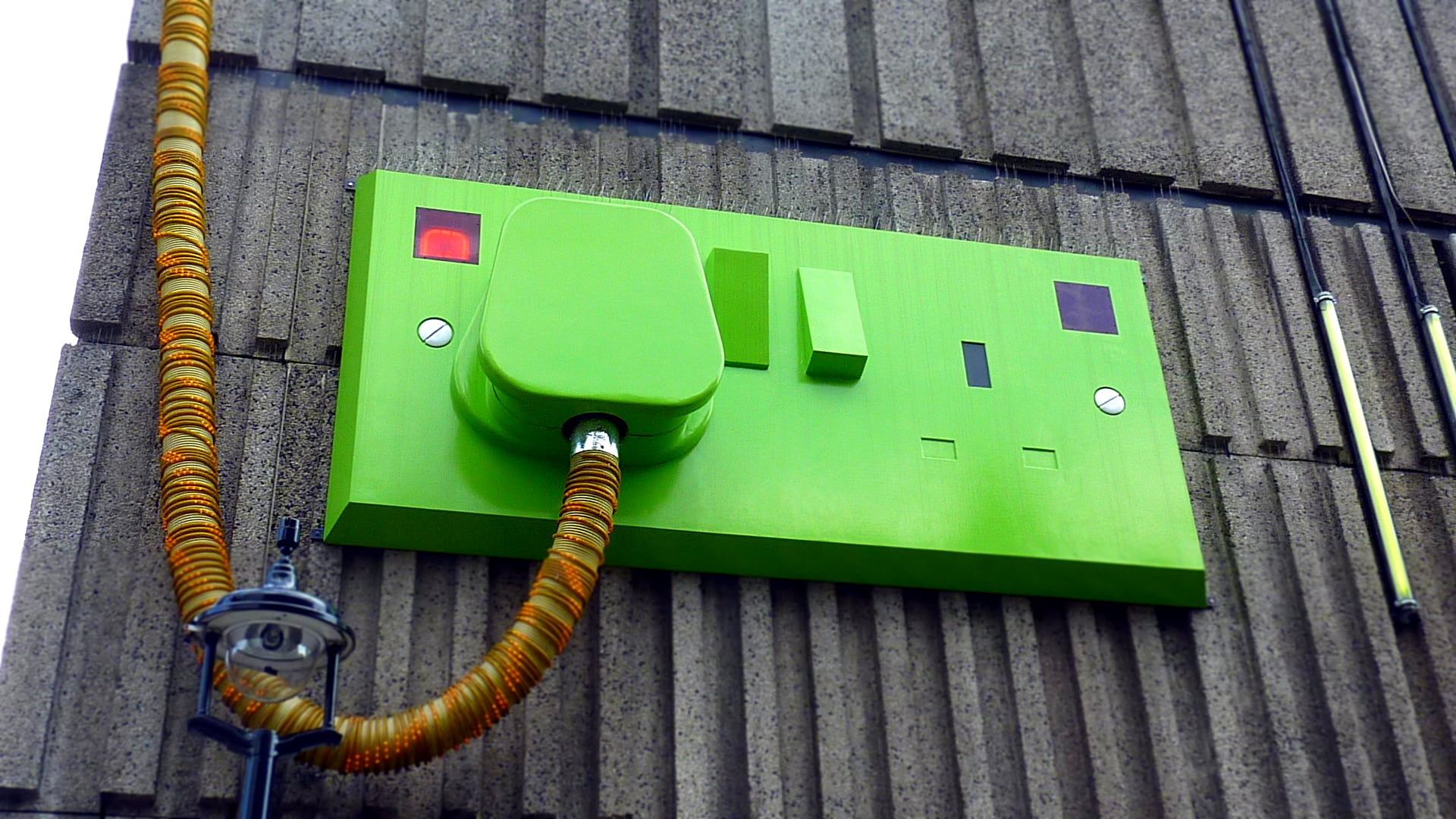 electricity, no people, power, control, cord, connection, low angle shot, green, building, fuel and power generation, energy, cable, electric, global communications, HD Wallpaper