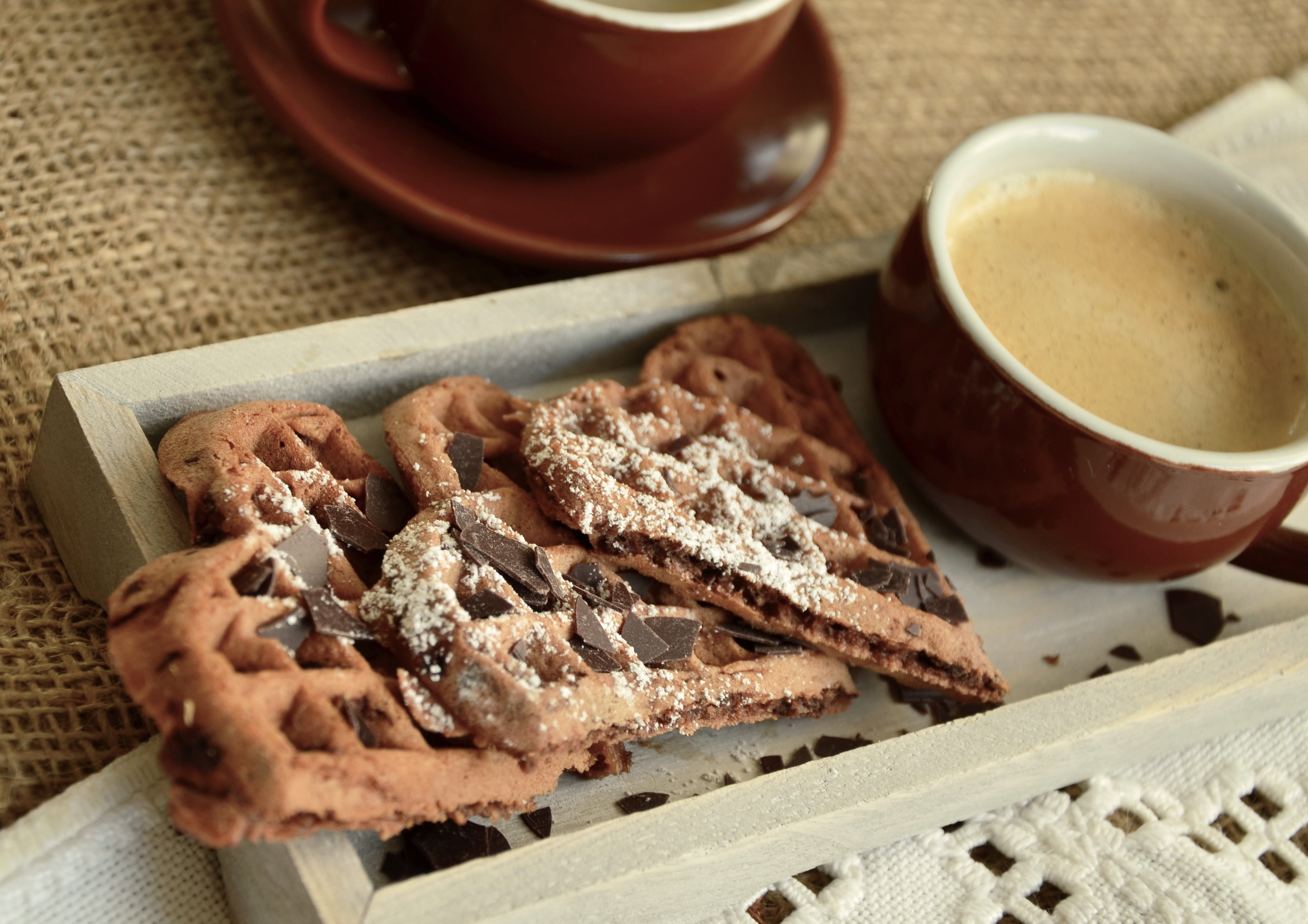 coffee break, caffeine, sweet, food and drink, tea cup, teacup, waffle heart, cake, stimulant, freshness, raisin, gourmet, cup of coffee, aroma, dessert, HD Wallpaper