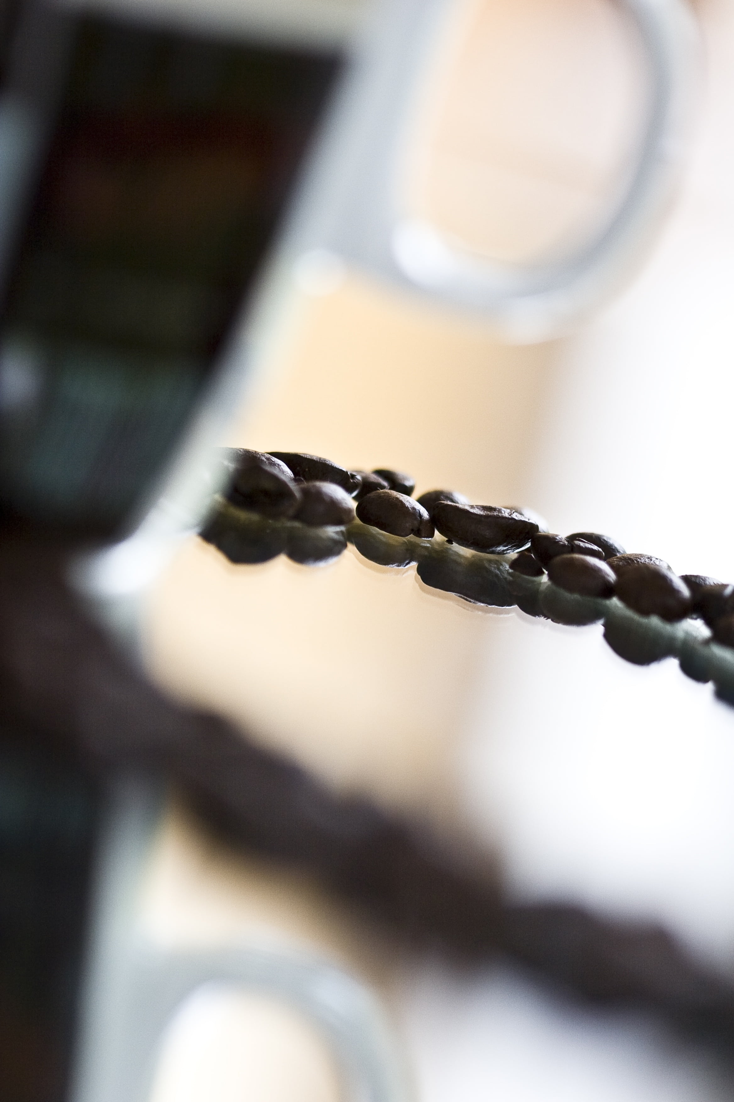 cafe, brown, detail, table, coffee beans, food and drink, metal, no people, still life, aroma, connection, stimulant, roasting, roasted, day, beverages, Phone HD Wallpaper