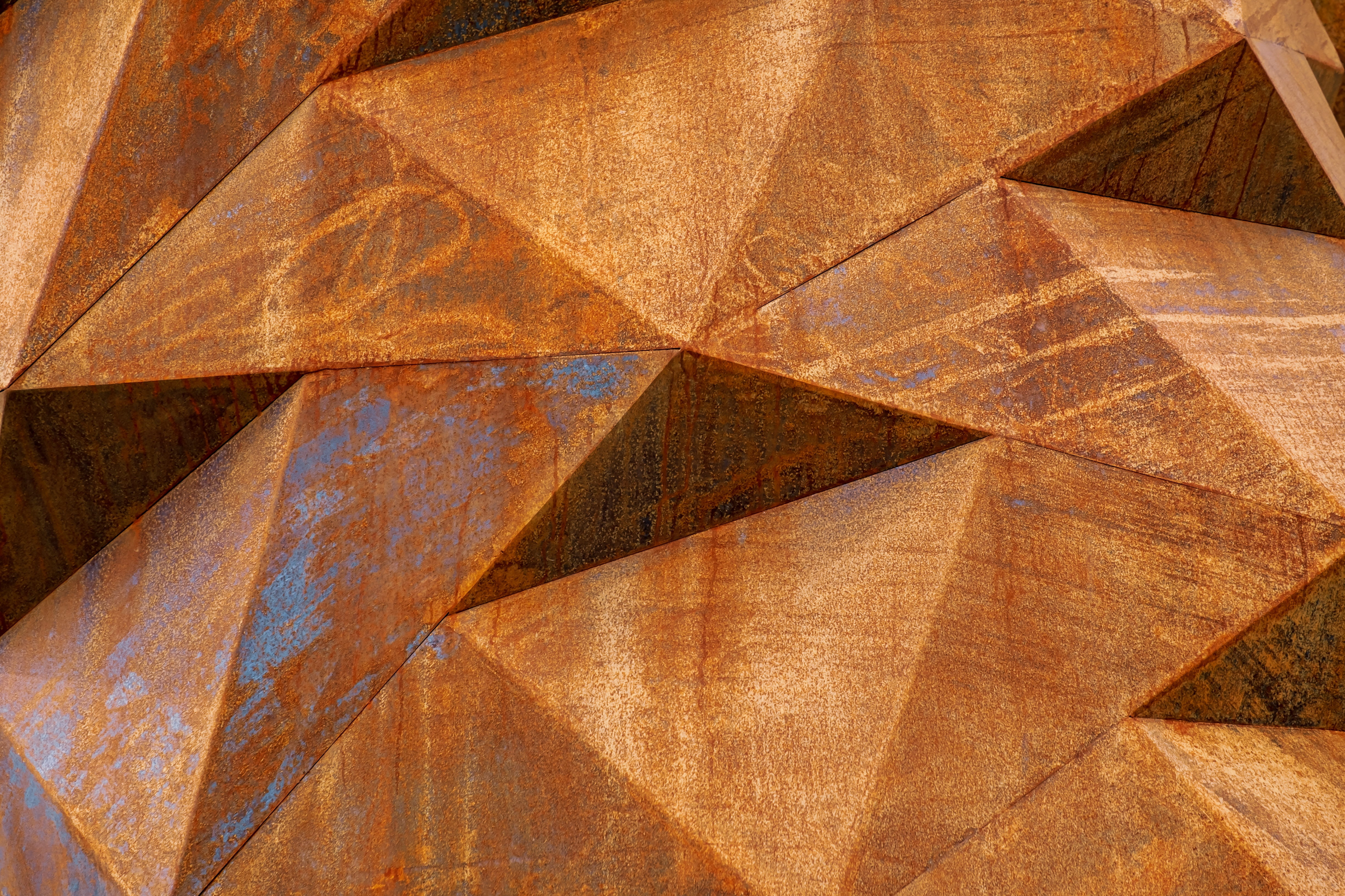 pine cones, high angle view, corten steel, design, art, background, no people, texture, close up, outdoor, nature, artwork, metal, business finance and industry, HD Wallpaper