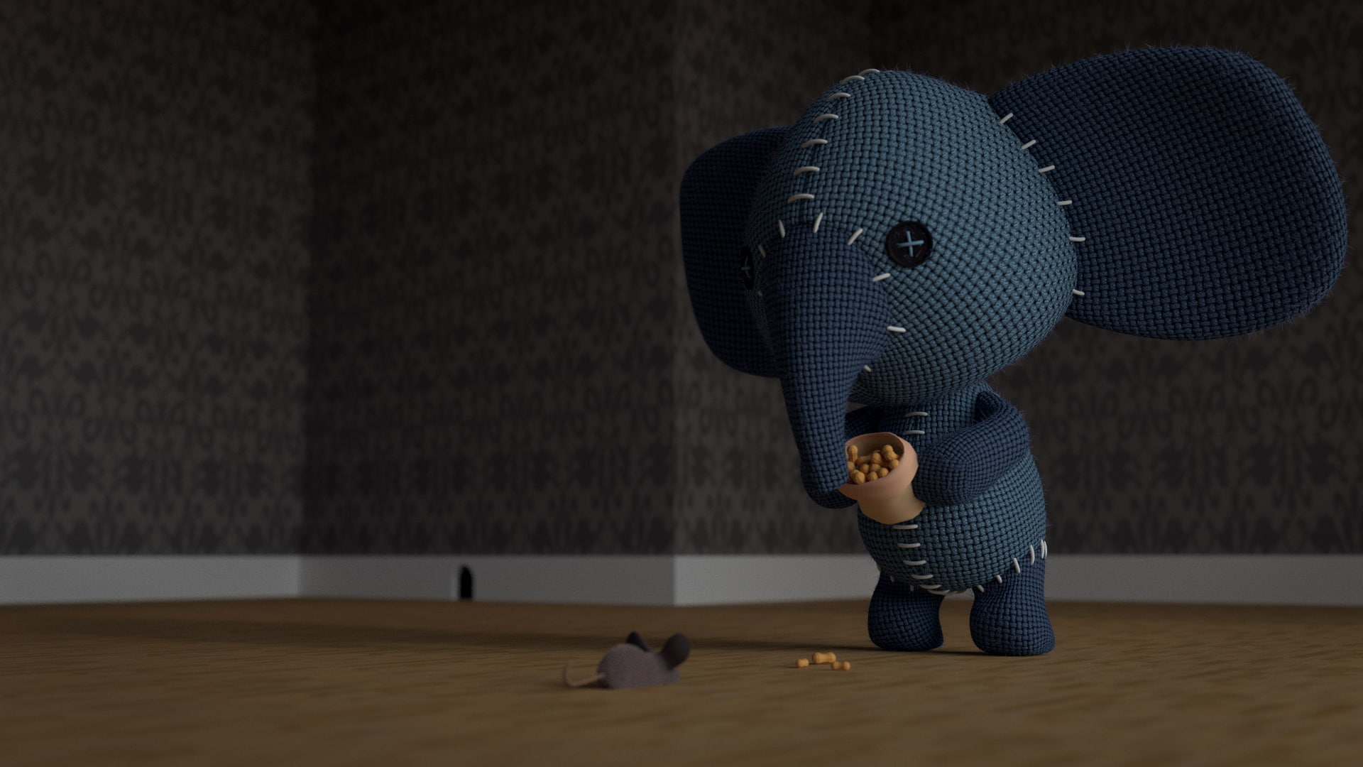 elephant, 1080P, Blender, HD Wallpaper