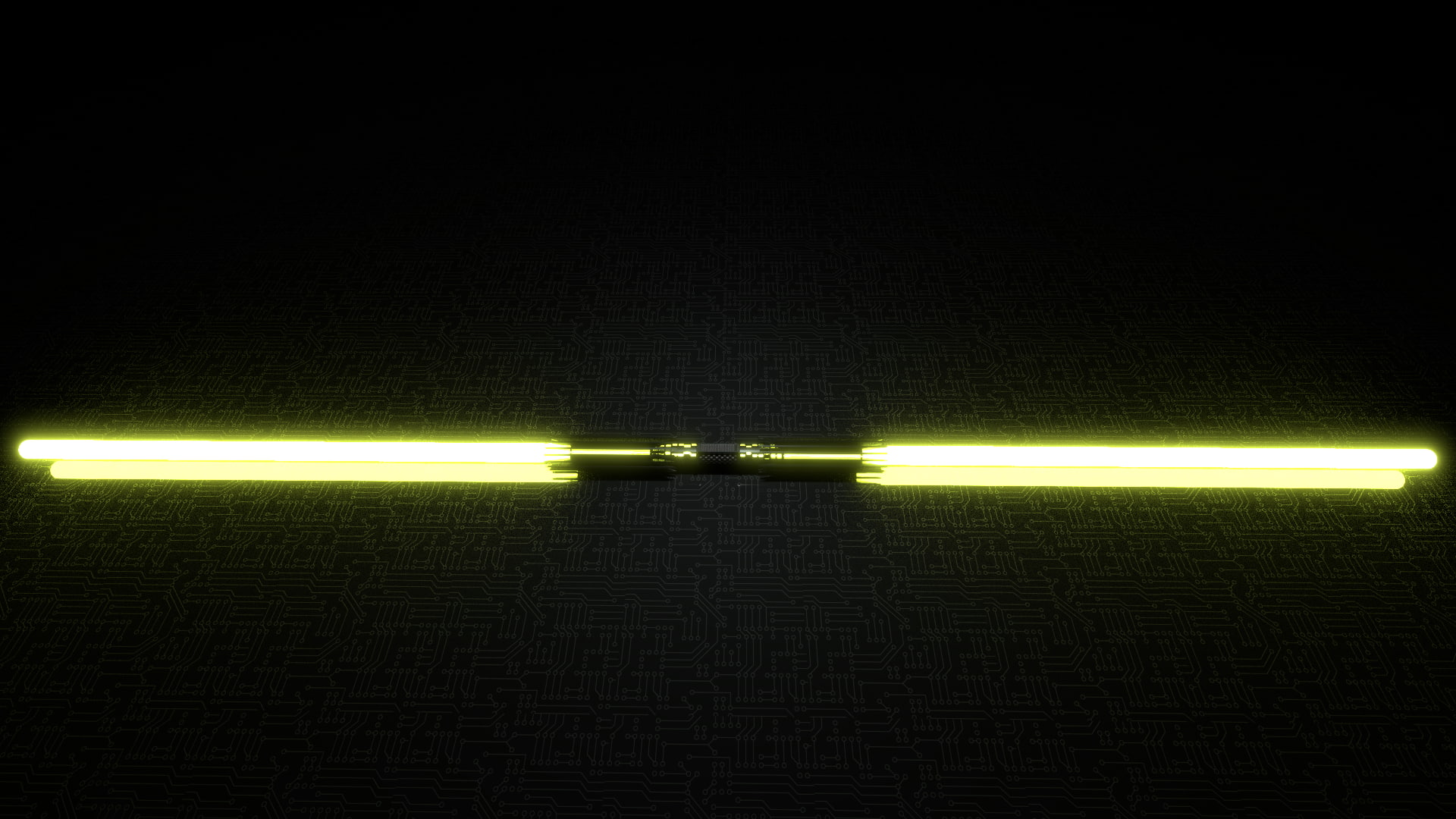 Blender, 1080P, Star Wars, Temple Guards, lightsaber, yellow, HD Wallpaper