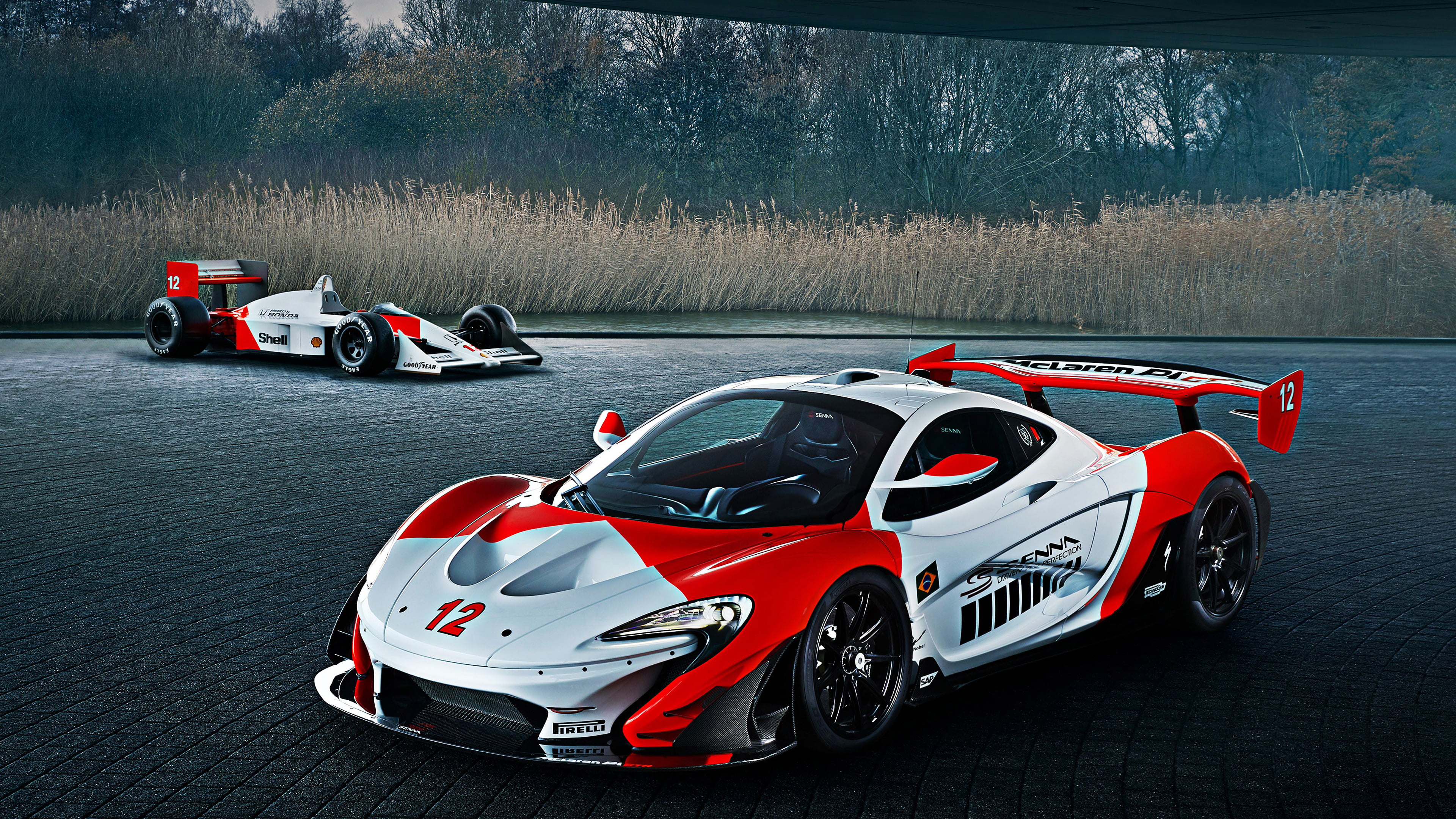 vehicle, 4K, McLaren F1, car, McLaren P1 GTR, HD Wallpaper