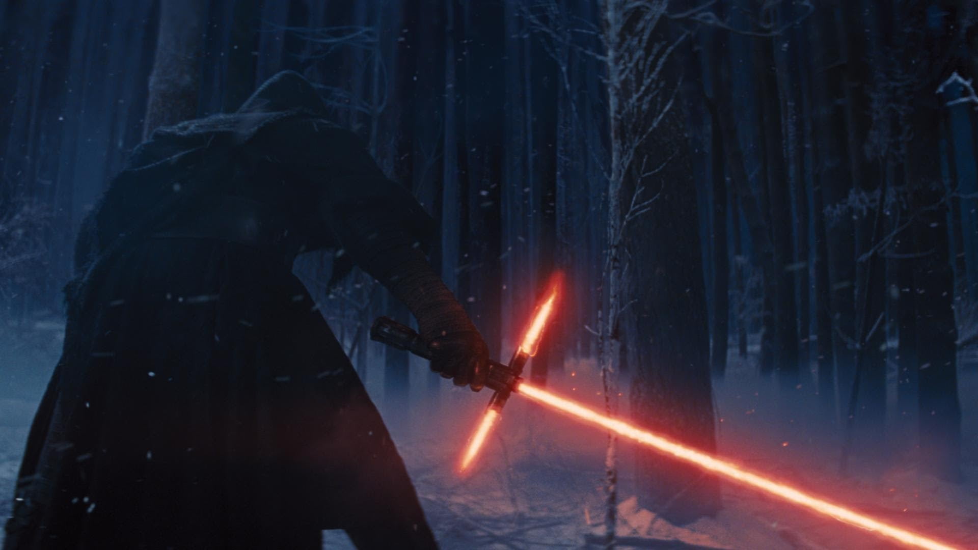 sword, occupation, 1080P, standing, smoke - physical structure, burning, Star Wars, people, fire - natural phenomenon, spraying, motion, movies, night, HD Wallpaper