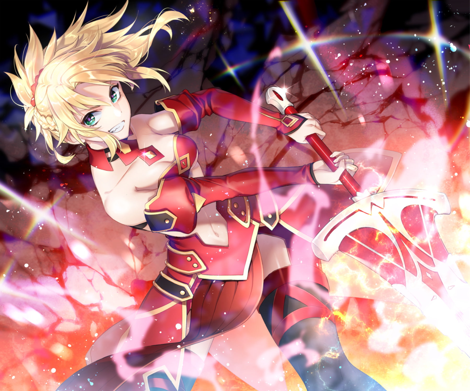 Saber of Red (Fate/Apocrypha), Fate/Apocrypha, Fate Series, Mordred (Fate/Apocrypha), 720P, HD Wallpaper