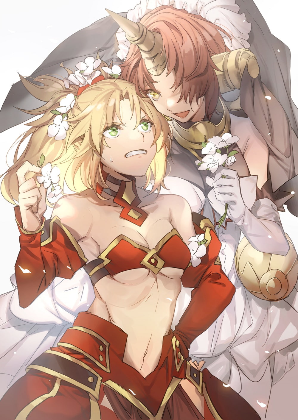 Mordred (Fate/Apocrypha), blond hair, relaxation, adult, lying down, portrait, emotion, Berserker of Black, Fate Series, art and craft, outdoors, females, Phone HD Wallpaper