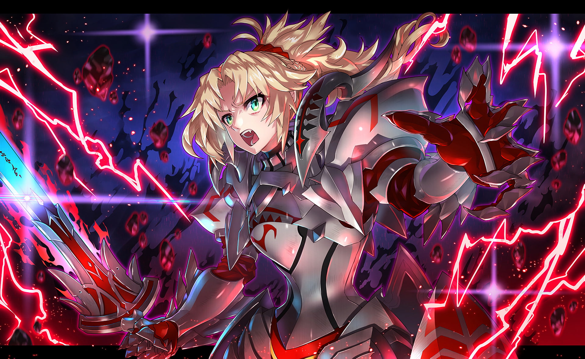 Fate Series, robot, creativity, long exposure, celebration, Fate/Apocrypha, multi colored, one person, night, human representation, glowing, festival, abstract, HD Wallpaper