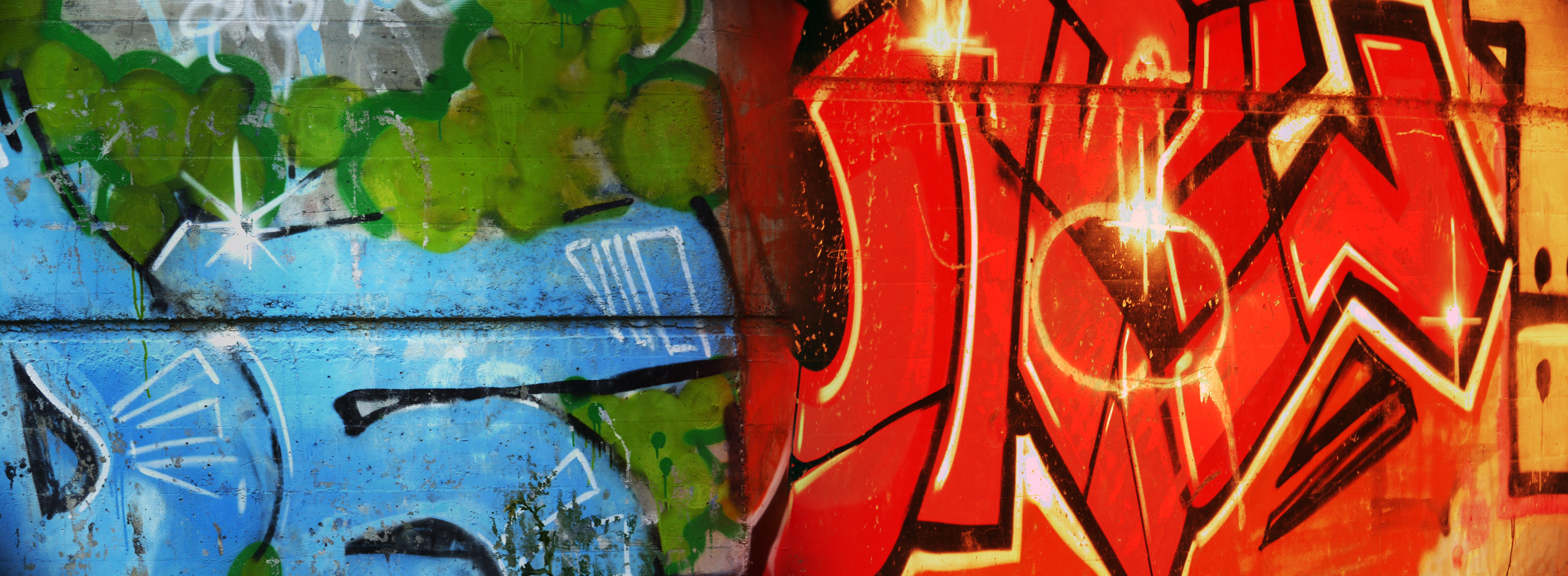 outdoors, lettering, spray paint, style writing, building, old, in the, secret, font, architecture, painted, red, 8K, widescreen, backgrounds, leisure, HD Wallpaper
