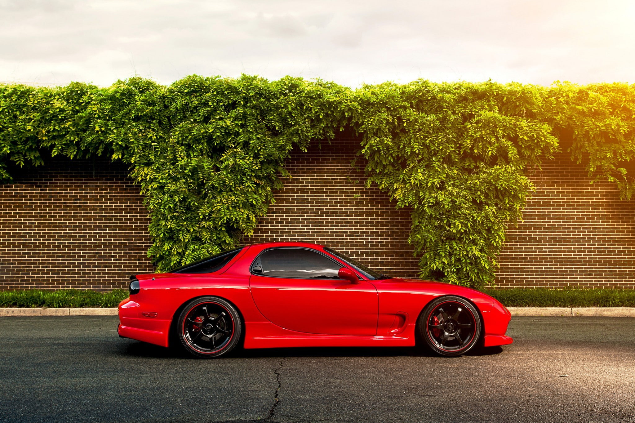 Mazda RX 7, Rx7, 1080P, Mazda, Fd, car, road, HD Wallpaper
