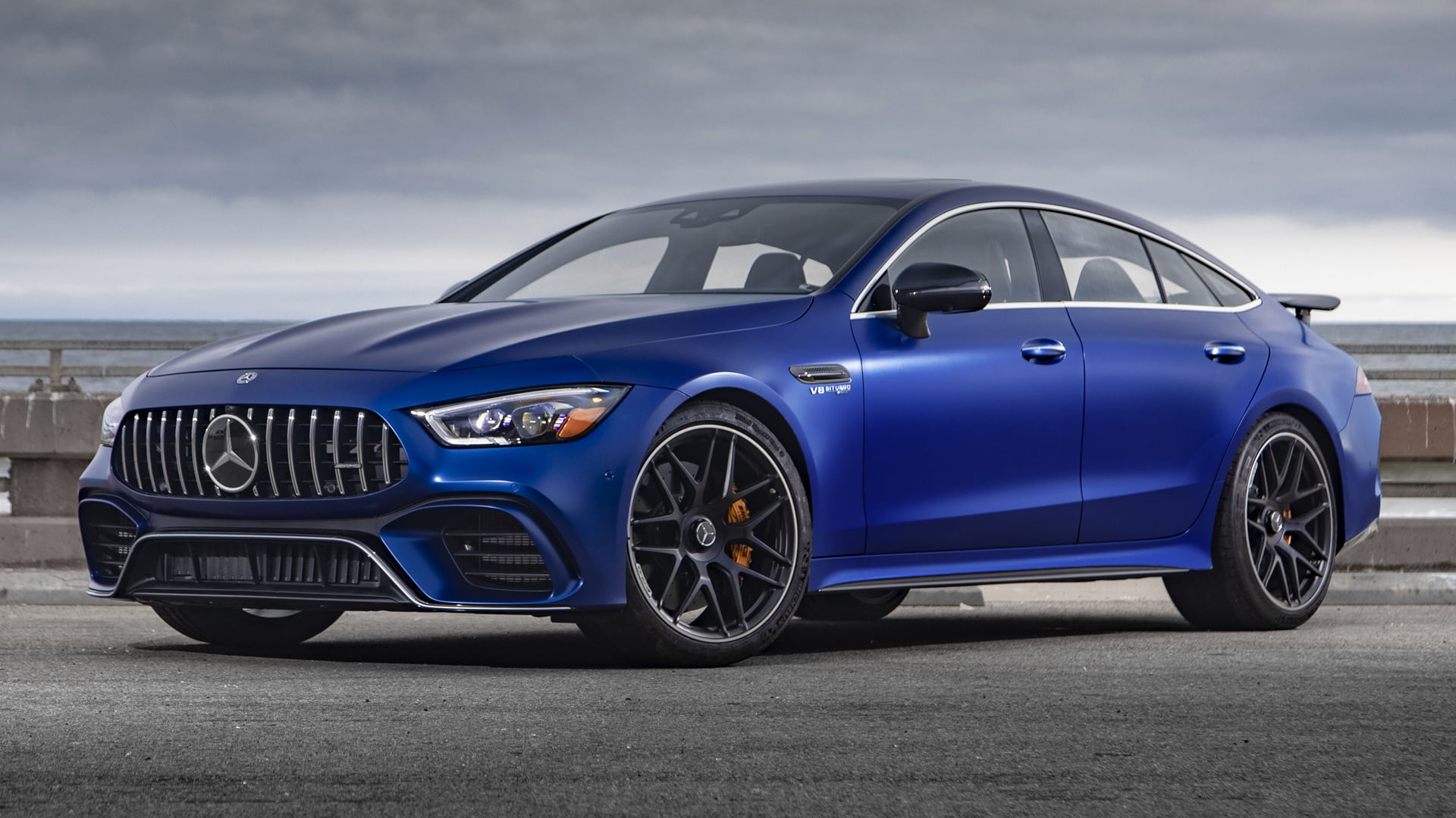 Luxury Car, Grand Tourer, Car, Mercedes-AMG GT 63 S, Mercedes-Benz, Blue Car, 1080P, HD Wallpaper