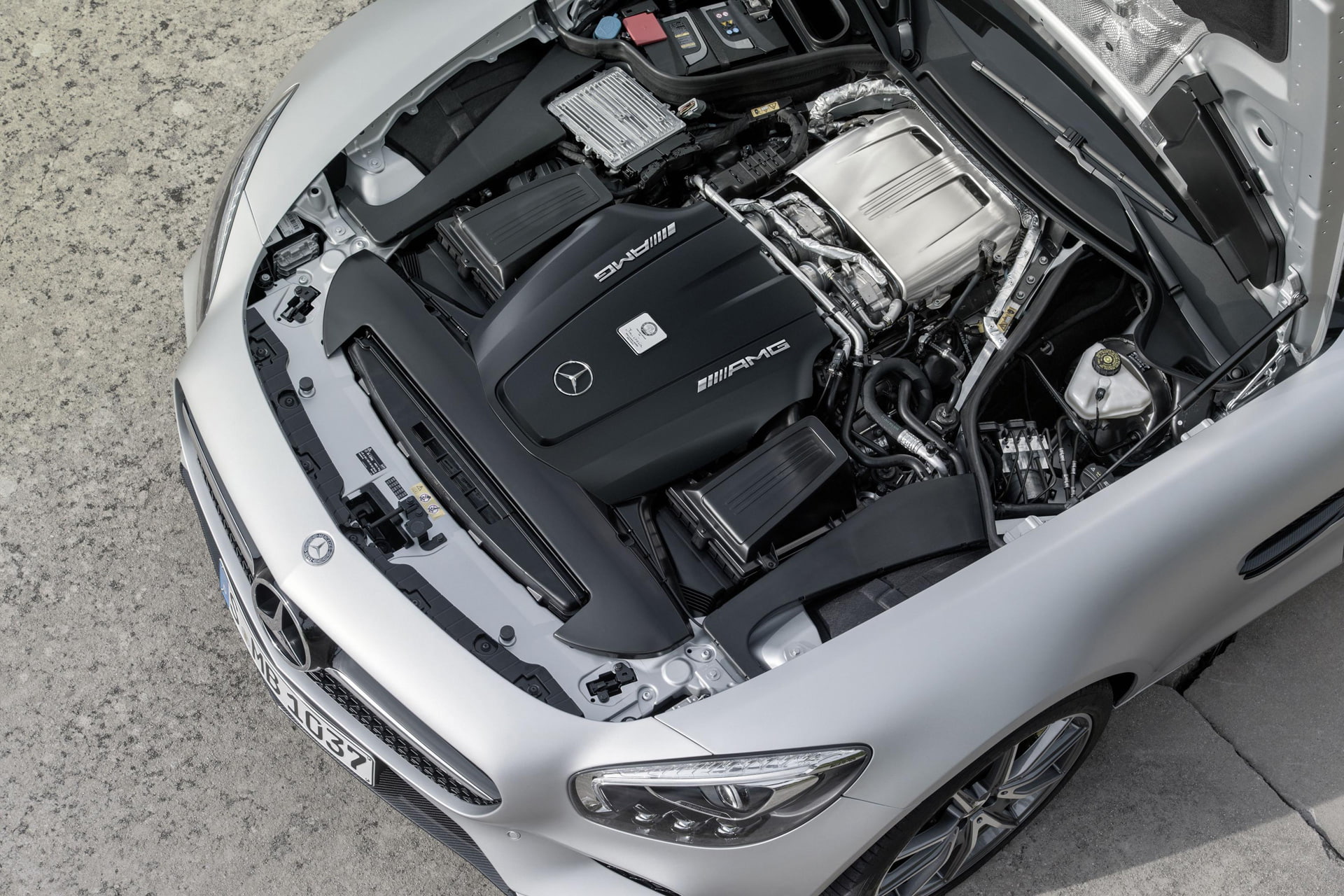 gt, benz, hd, gray, amg, cars, 1080P, mercedes, engine, HD Wallpaper