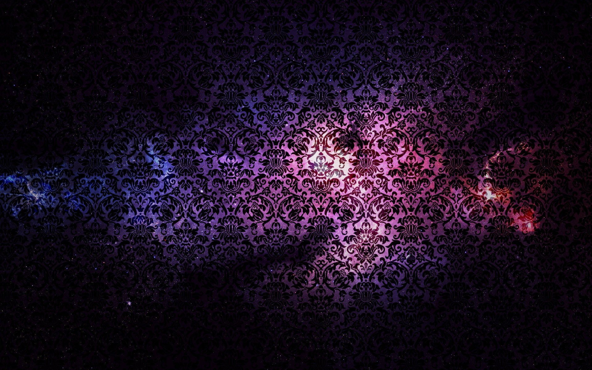 no people, outer, fantasy, hd, px, creativity, indoors, backgrounds, damask, nature, full frame, Space, 1920x1200 px, night, purple, shape, pattern, abstract, HD Wallpaper