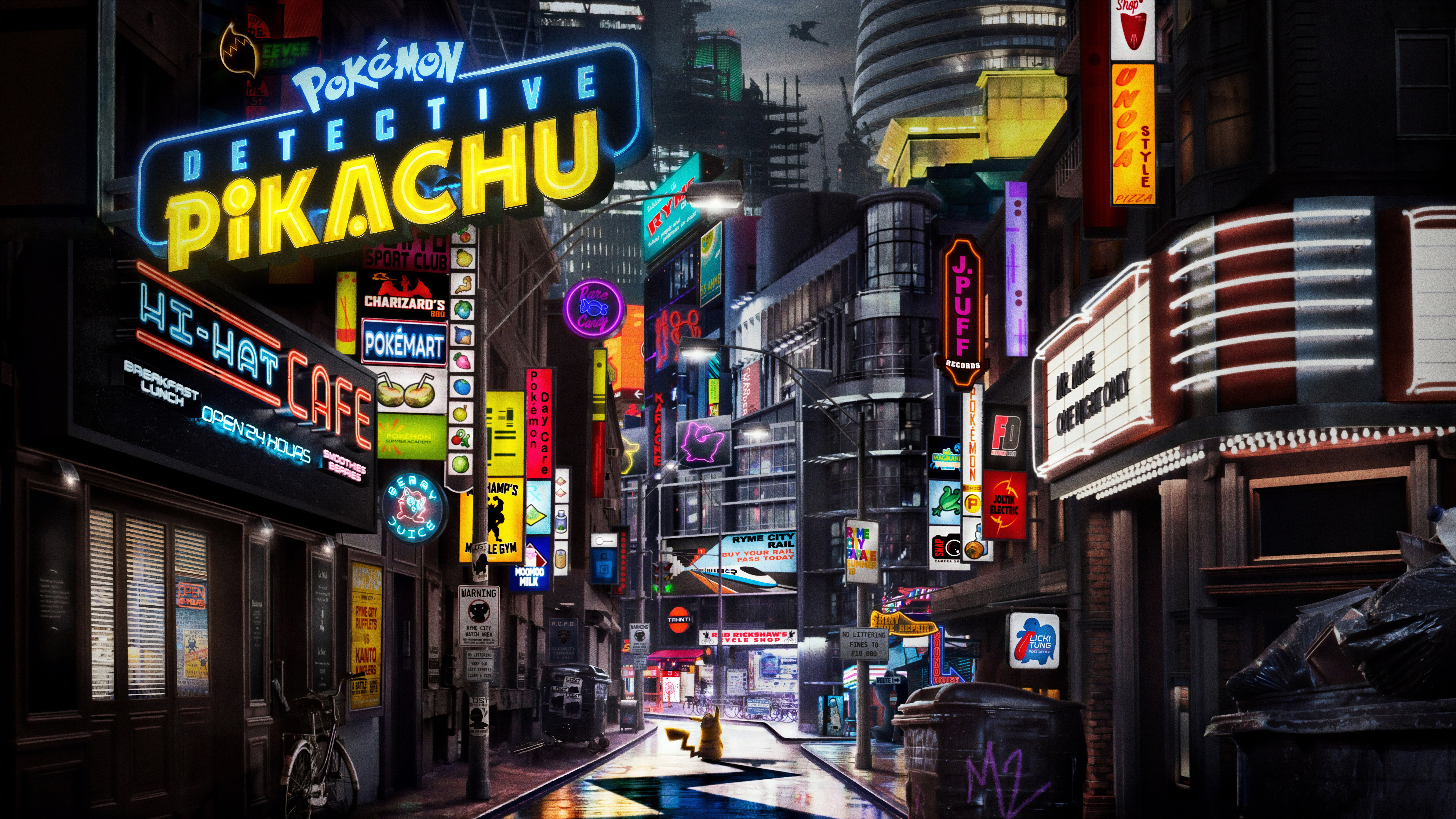 8K, Pokémon, Pikachu, Detective Pikachu (Movie), Pokémon Detective Pikachu, HD Wallpaper