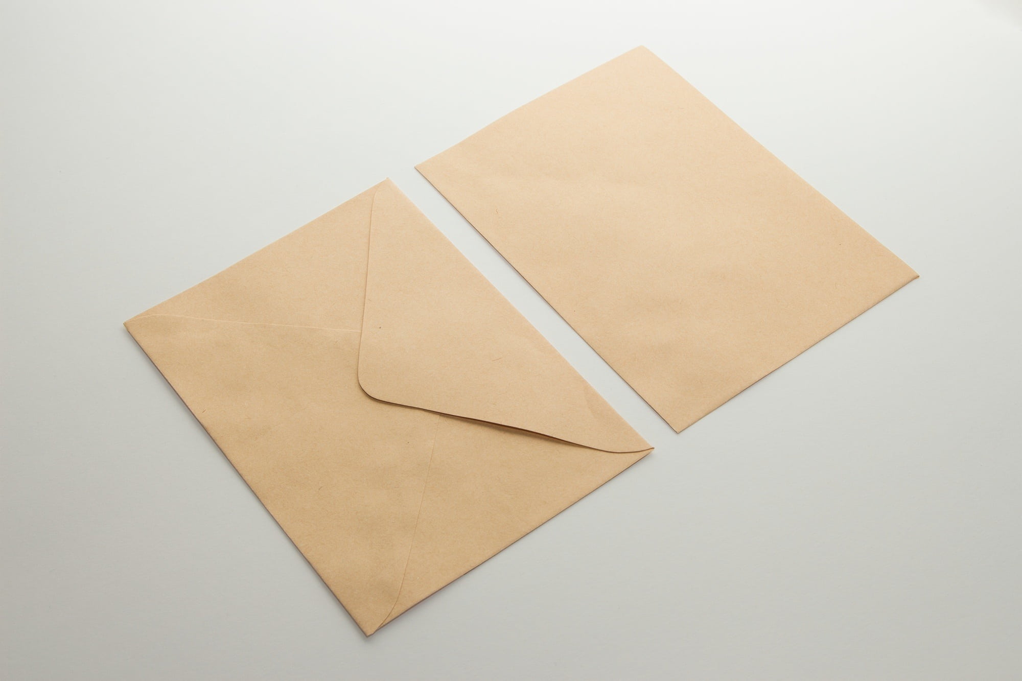 brown, mail, close-up, cut out, two, document, panel, blank, directly above, single object, shape, letter, communication, no people, send, correspondence, HD Wallpaper