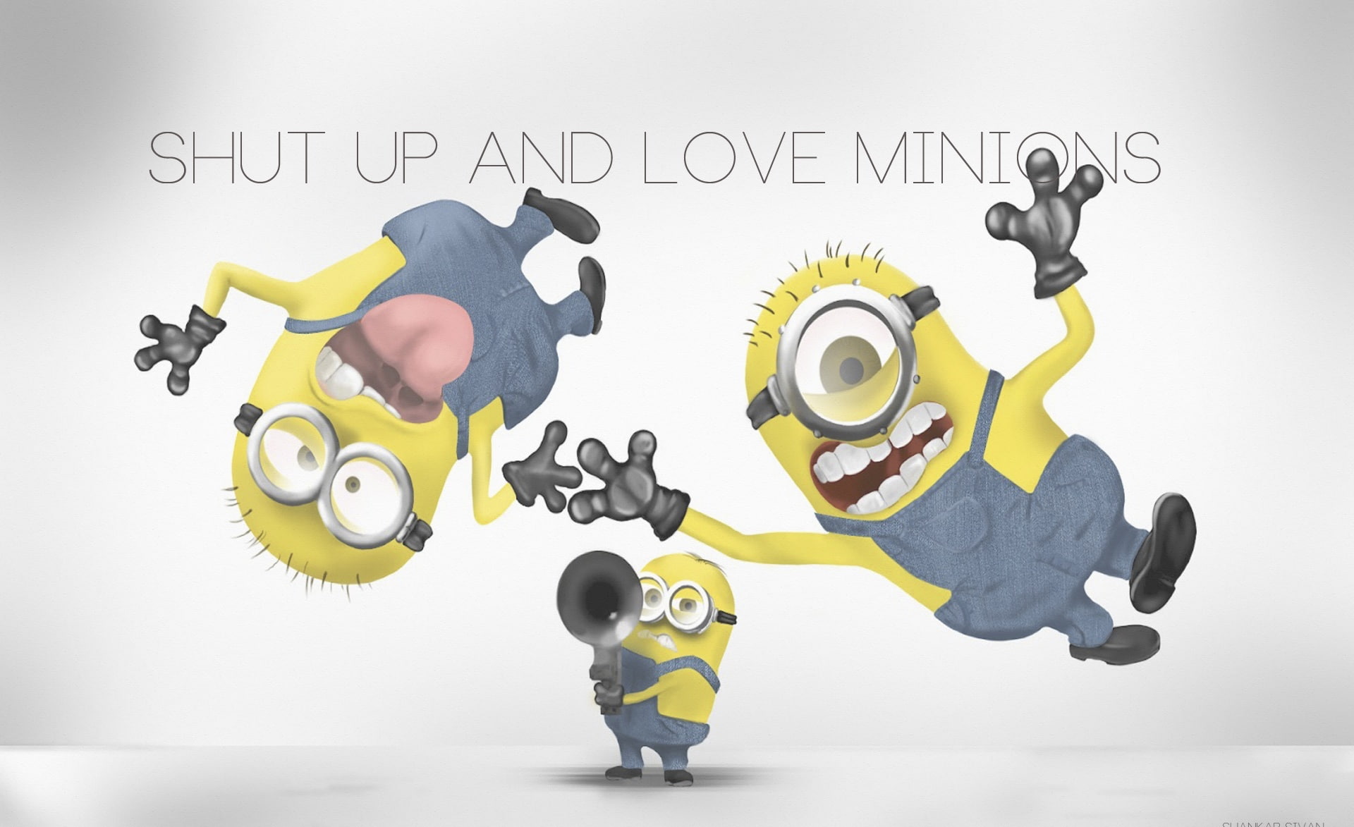 minions, white background, people, text, full length, childhood, studio shot, western script, males, togetherness, 1080P, representation, Funny, communication, HD Wallpaper