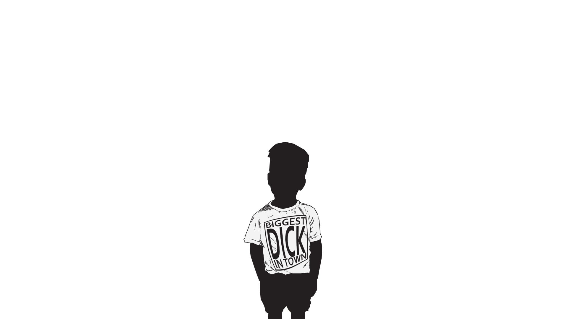 studio shot, white background, real people, lifestyles, illustration, neck, casual clothing, clear sky, young men, copy space, waist up, young adult, cartoon, HD Wallpaper