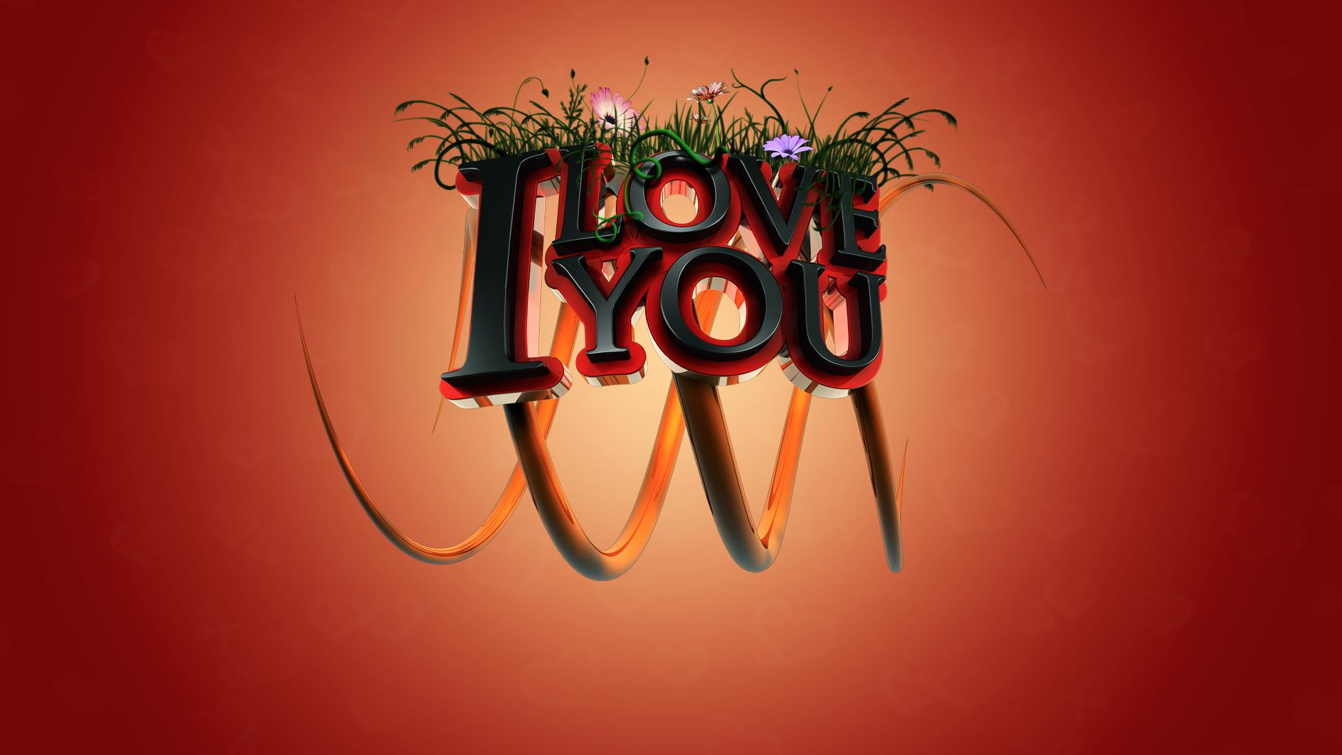 love, d, illustration, 1080P, HD Wallpaper