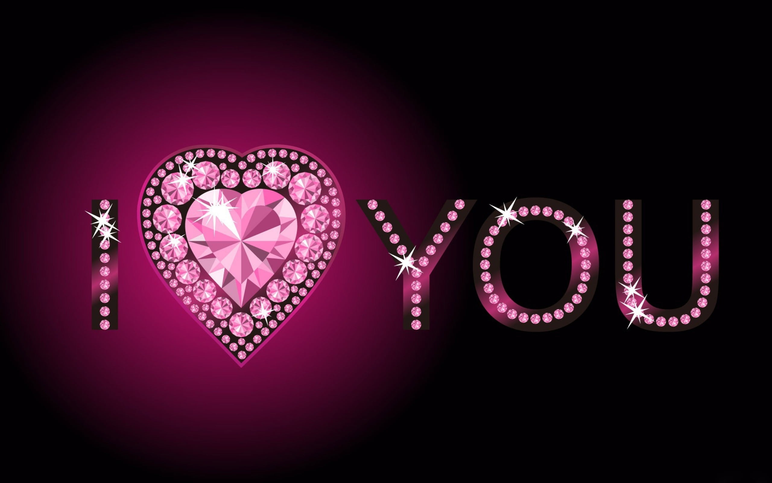 emotion, illustration, positive emotion, black background, wealth, fashion, purple, diamond, jewelry, lighting equipment, no people, heart shape, studio shot, HD Wallpaper