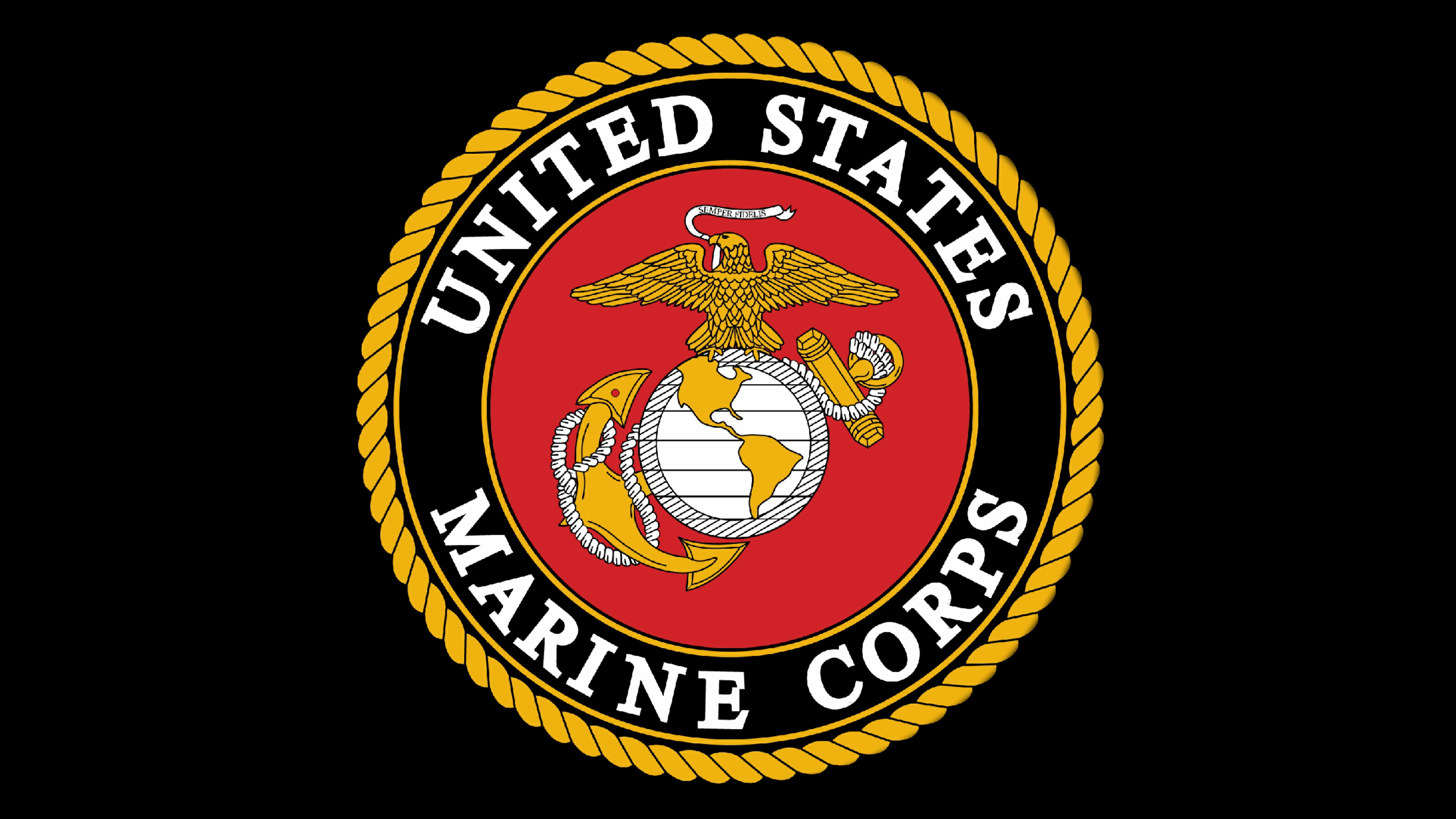 8K, 8K, United States Marine Corps, Logo, Emblem, 4K, HD Wallpaper