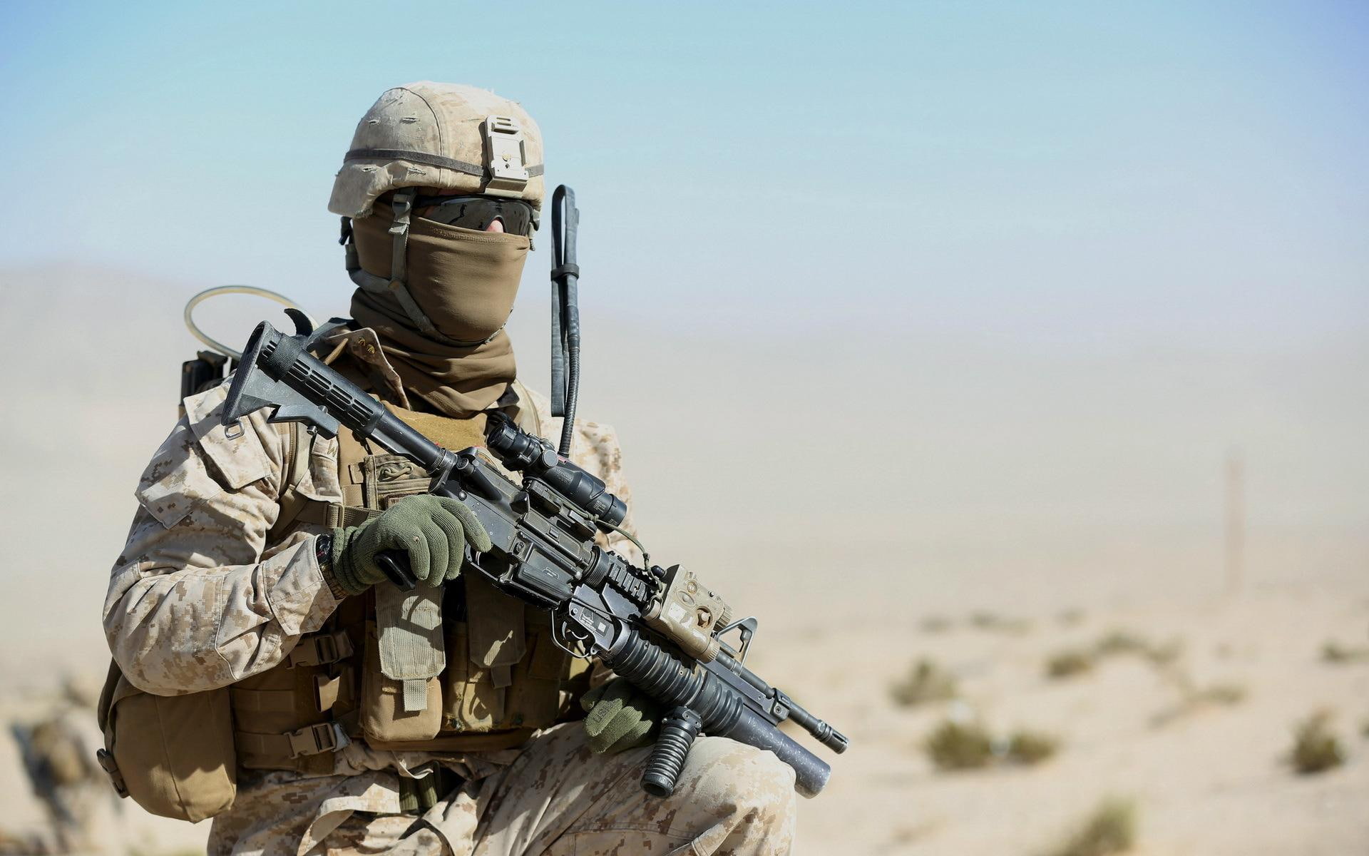 marine, united, weapons, united states marine corps, states, 1080P, corps, military, HD Wallpaper
