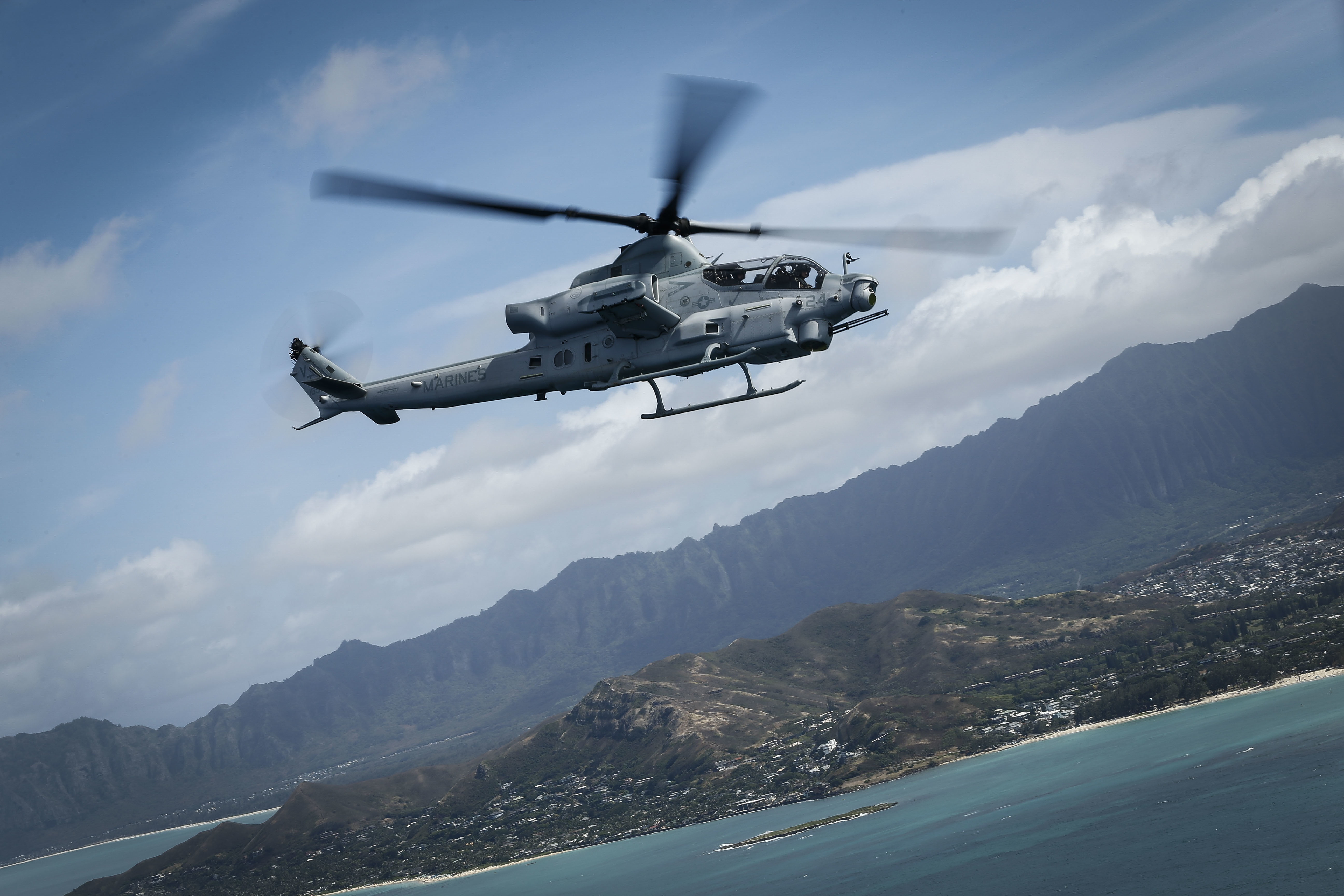 Helicopter, AH-1Z Viper, US Marine Corps, 5K, HD Wallpaper