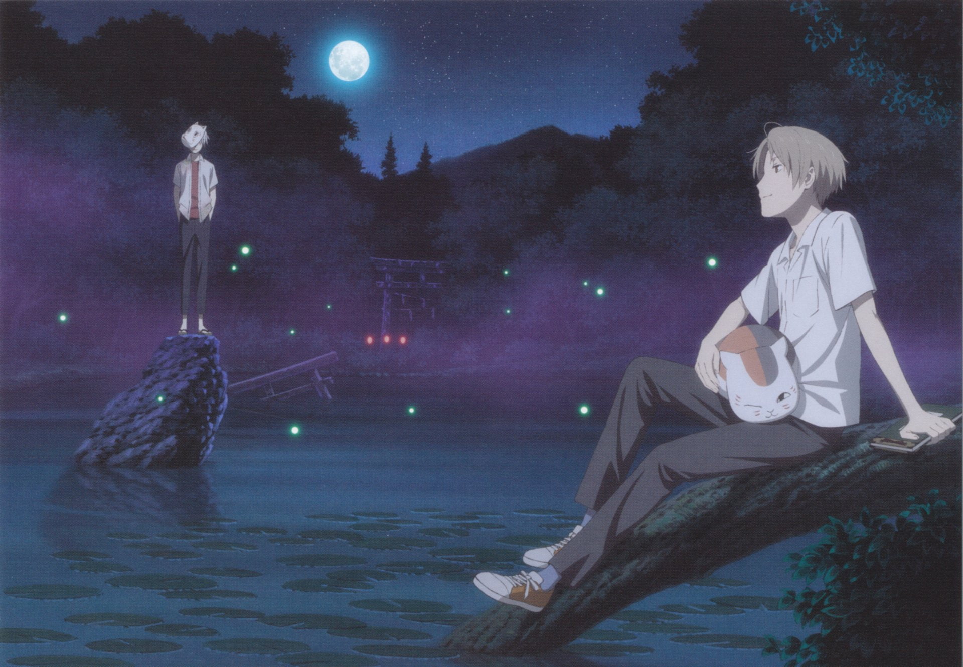 1080P, Crossover, Natsume Yuujinchou, Hotarubi No Mori E, Anime, HD Wallpaper