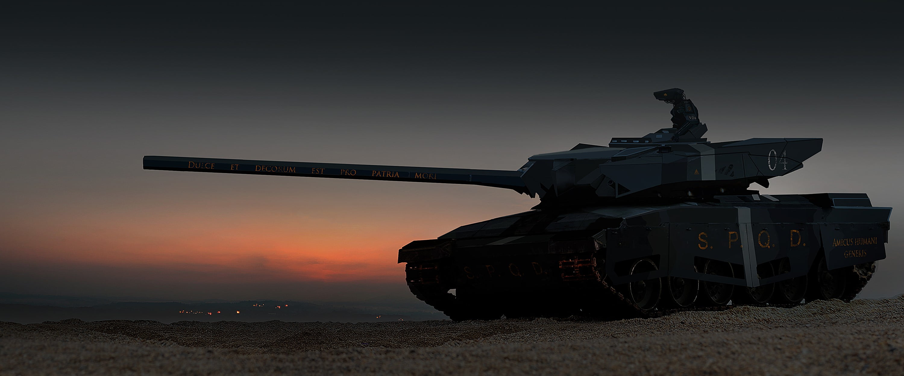 communication, security, machinery, fighting, military, 2K, dusk, sky, weapon, warning sign, sunset, outdoors, field, conflict, aggression, war, no people, HD Wallpaper