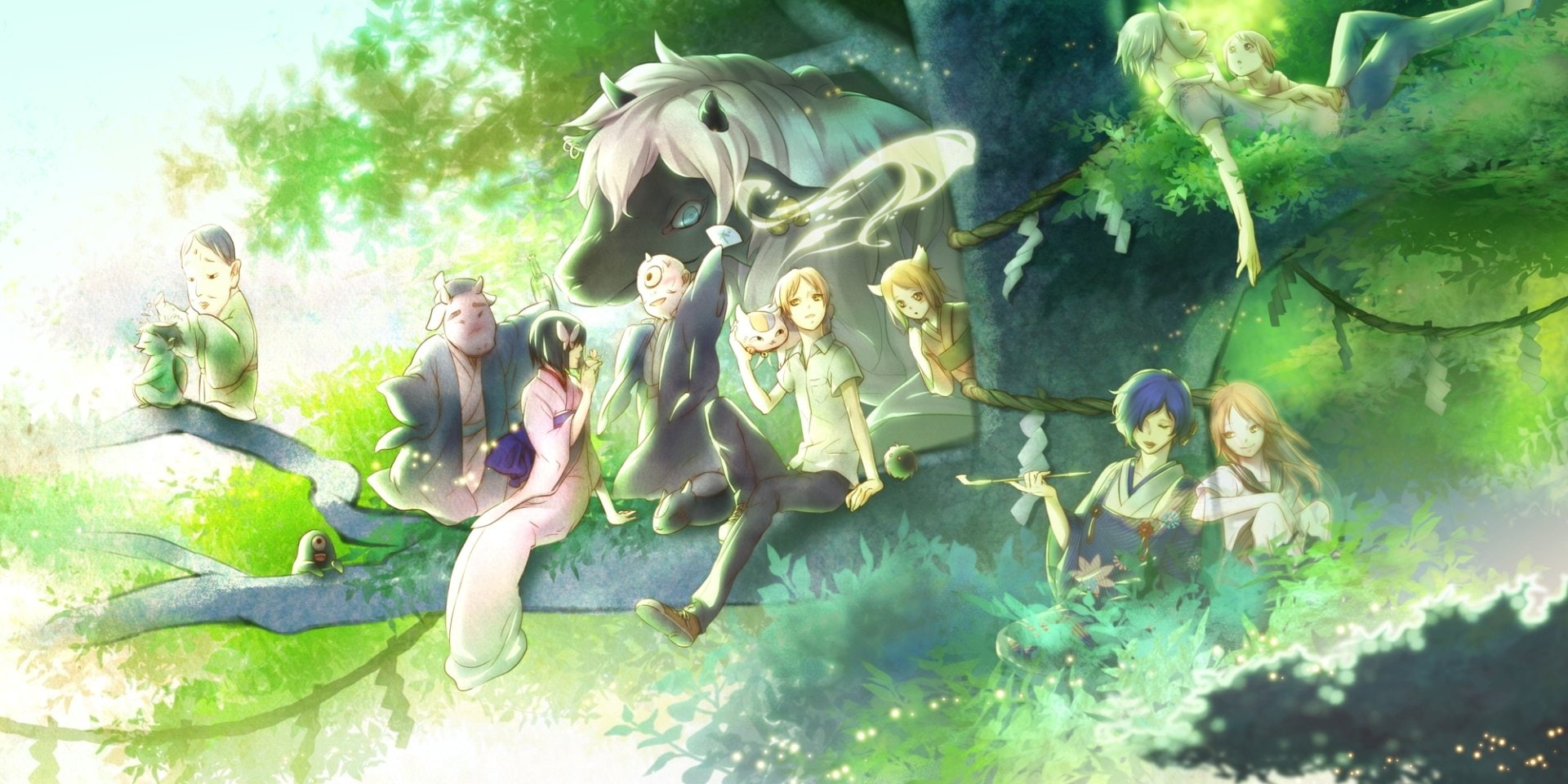 Crossover, Natsume Yuujinchou, Hotarubi No Mori E, 1080P, Anime, HD Wallpaper