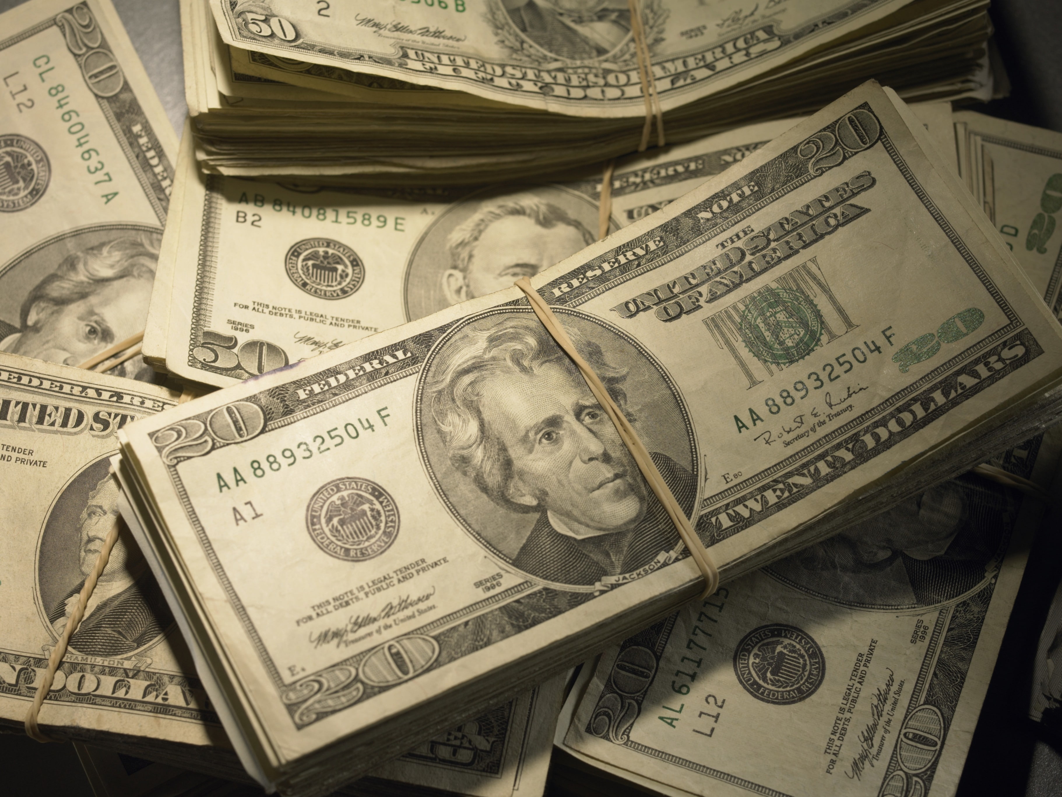 rubber band, 2K, tickets, money, dollar, HD Wallpaper