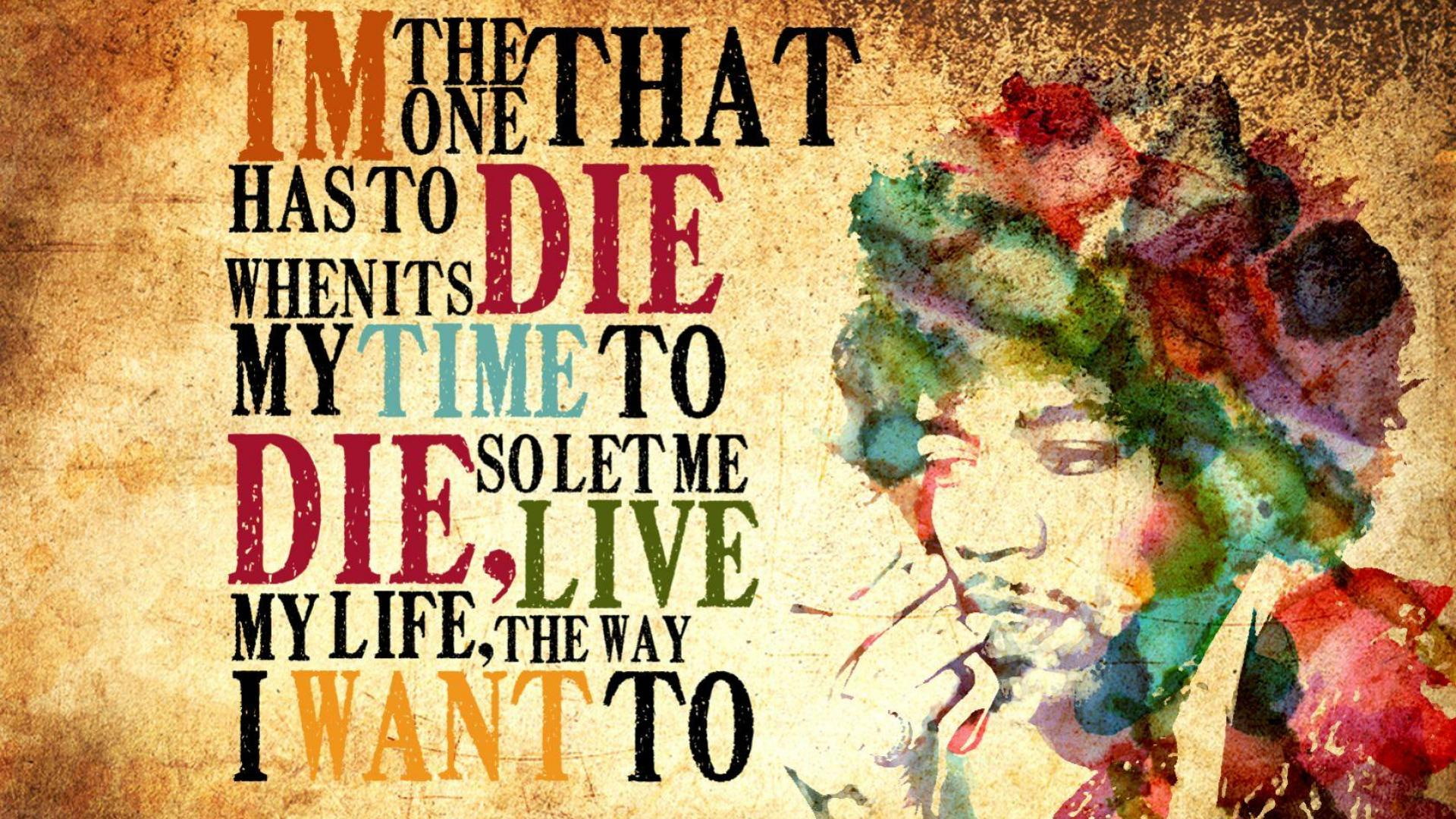 text, Jimi Hendrix, Afro, quote, 1080P, musician, men, watercolor, Guitarist, face, Colorful, digital art, HD Wallpaper