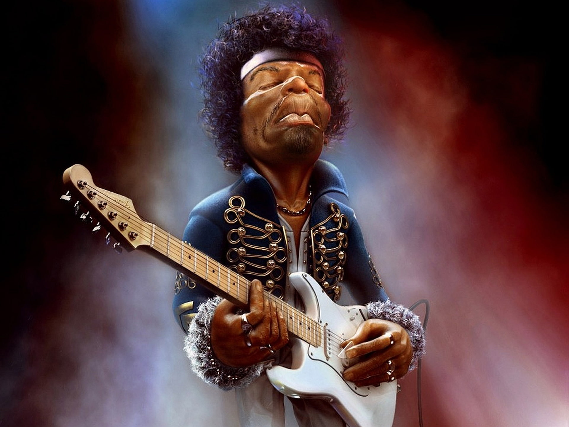 Singers, Jimi Hendrix, 1080P, HD Wallpaper