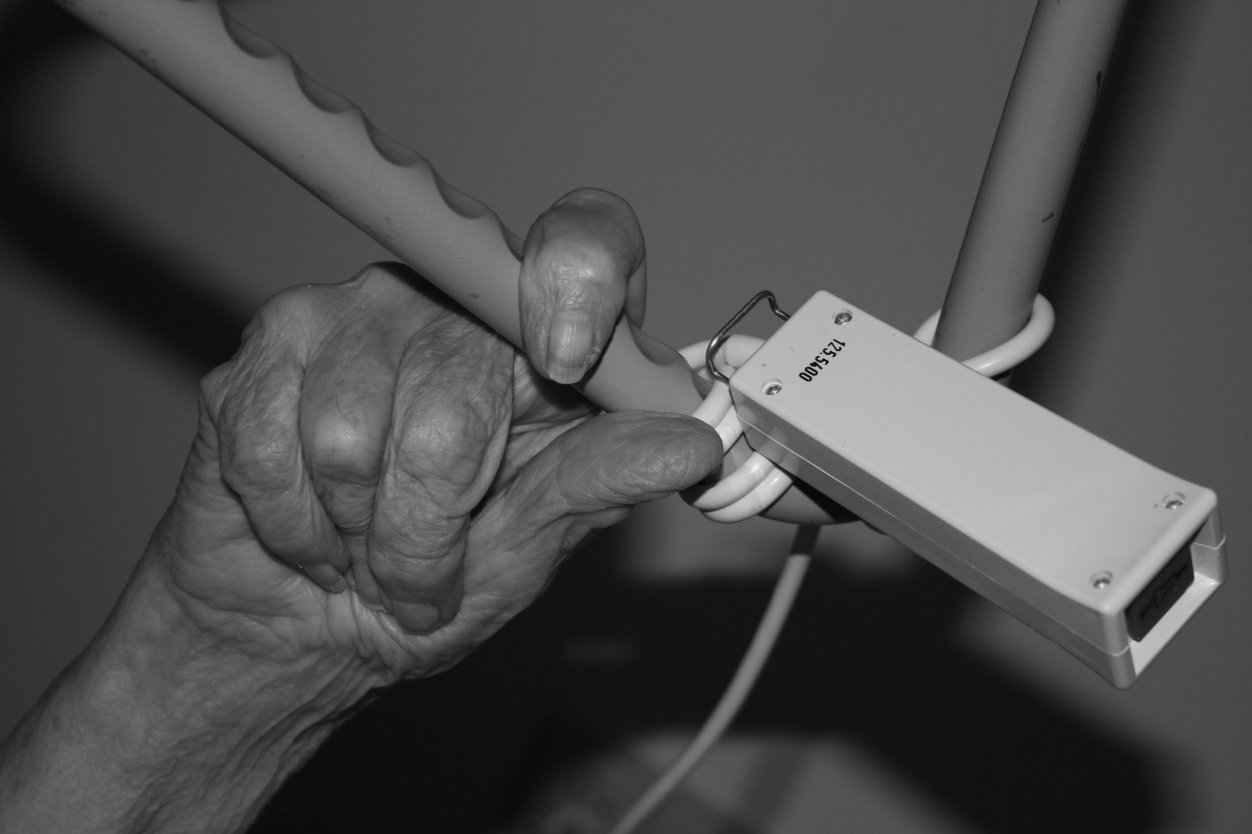 woman, seniors, old peoples home, text, human body part, help, age, metal, power supply, finger, body part, connection, close-up, care, constant, disease, HD Wallpaper