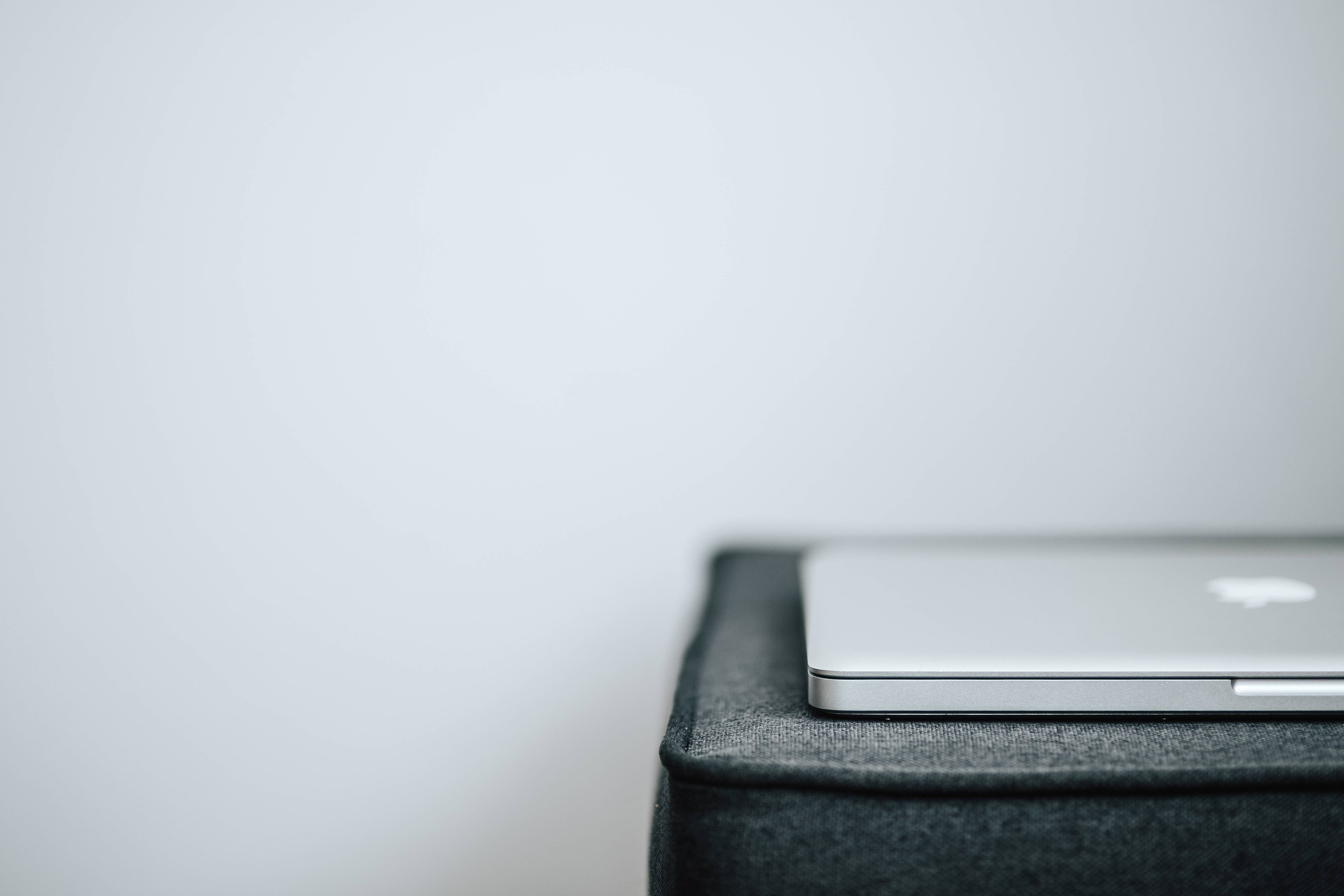 still life, day, macbook, wall - building feature, laptop, table, white background, no People, indoors, studio shot, equipment, computer, Apple, single Object, HD Wallpaper