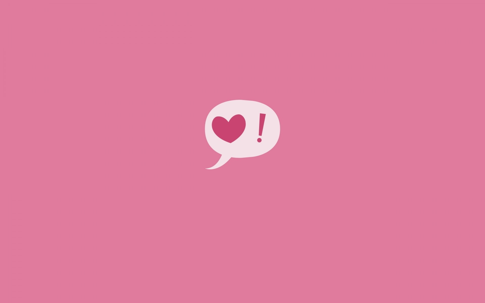 human representation, nature, communication, pink color, white color, Sign, anthropomorphic smiley face, no people, Exclamation, 1080P, close-up, colored background, HD Wallpaper