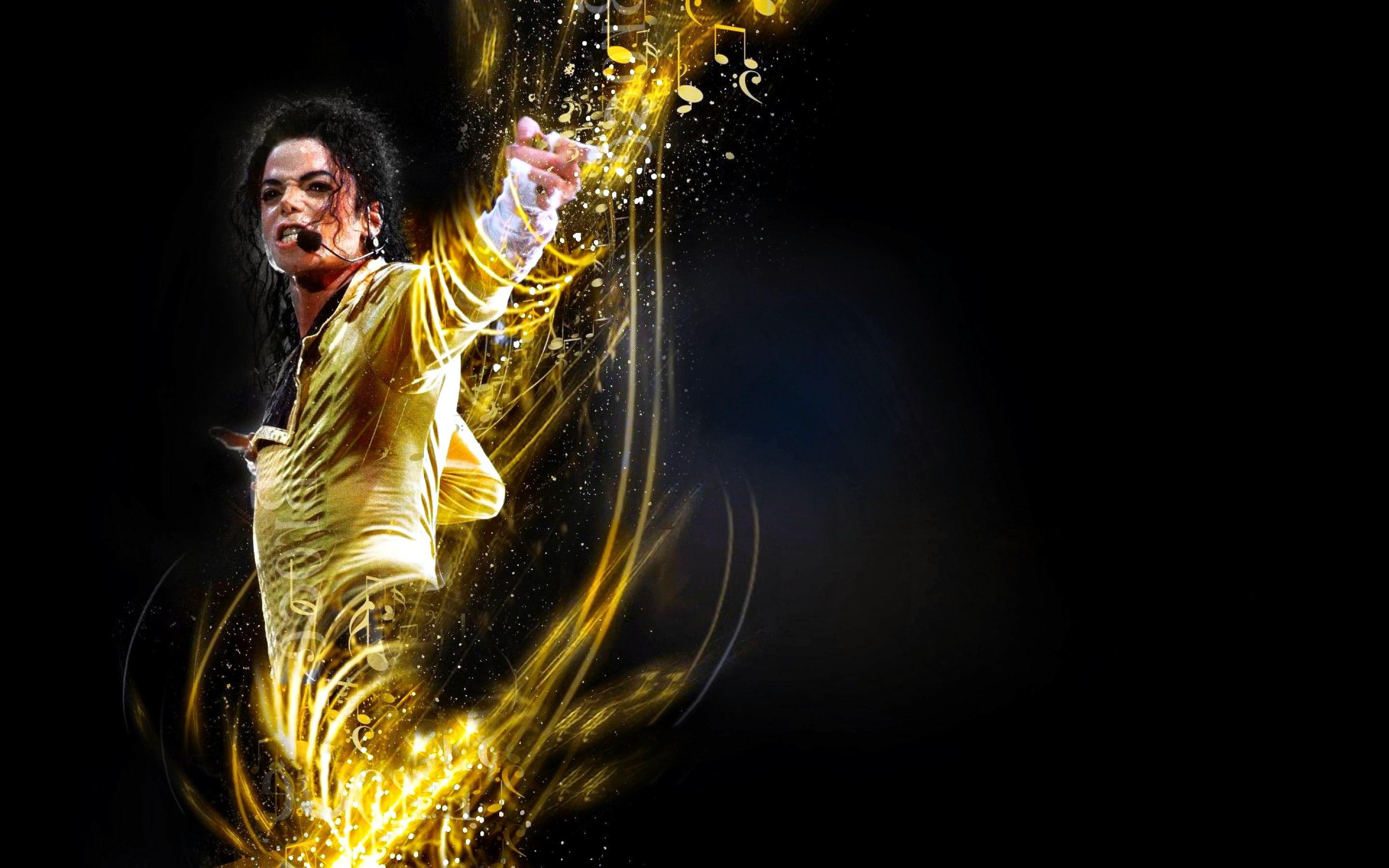 jackson, 2K, abstract, yellow, 2880x1800, michael, background, HD Wallpaper