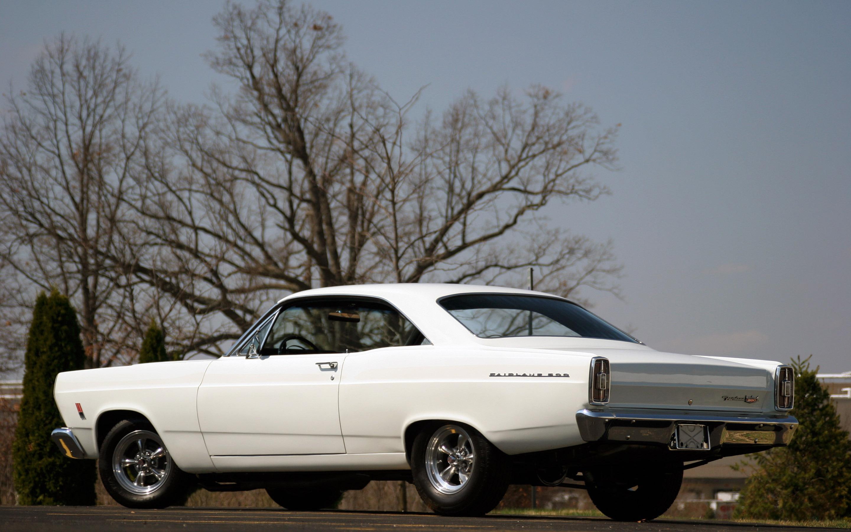 fairlane, ford, 2880x1800, white, cars, 2K, gt, ford fairlane, coupe, HD Wallpaper