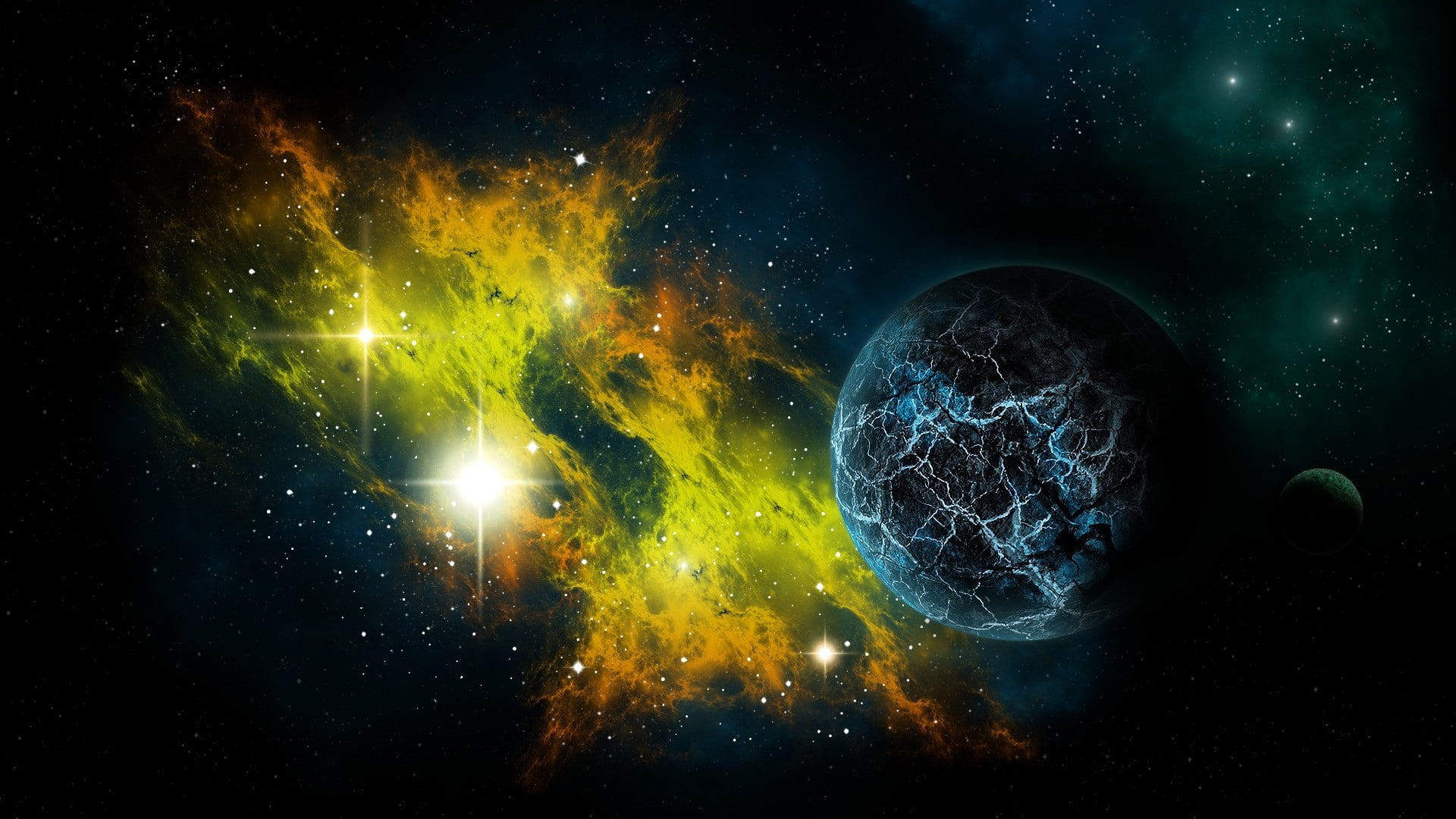 planet, universe, 1080P, s, nebula, stars, light, Best s, HD Wallpaper