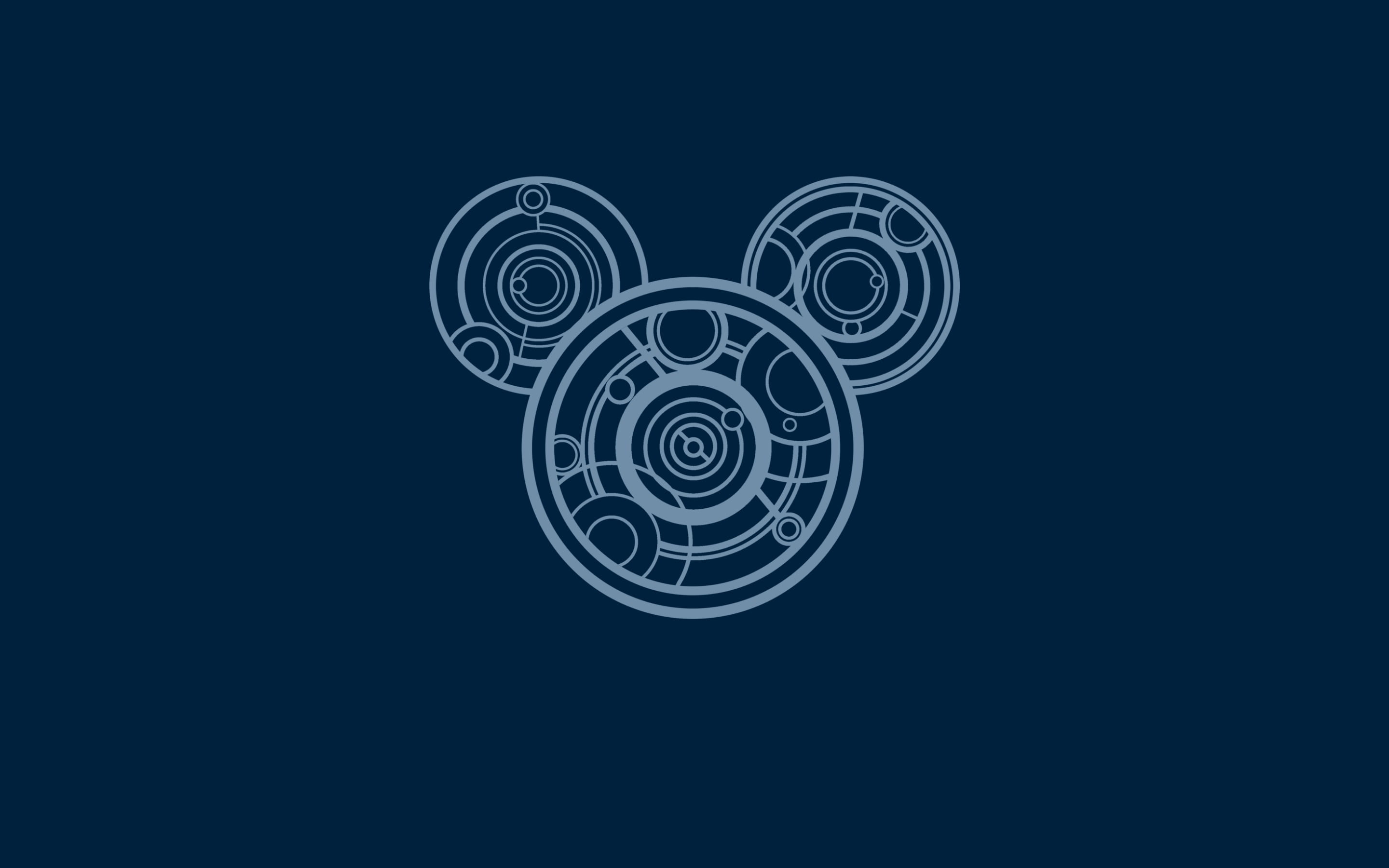 mickey, mouse, studio shot, spinning, no people, metal, illustration, blue background, 2K, striped, technology, abstract, creativity, design, blue, black background, HD Wallpaper