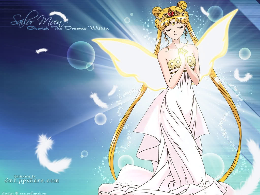 dreams, female, hd, anime, moon, cherish, anime girl, girl, cute, within, feather, art, sailor, 480P, HD Wallpaper