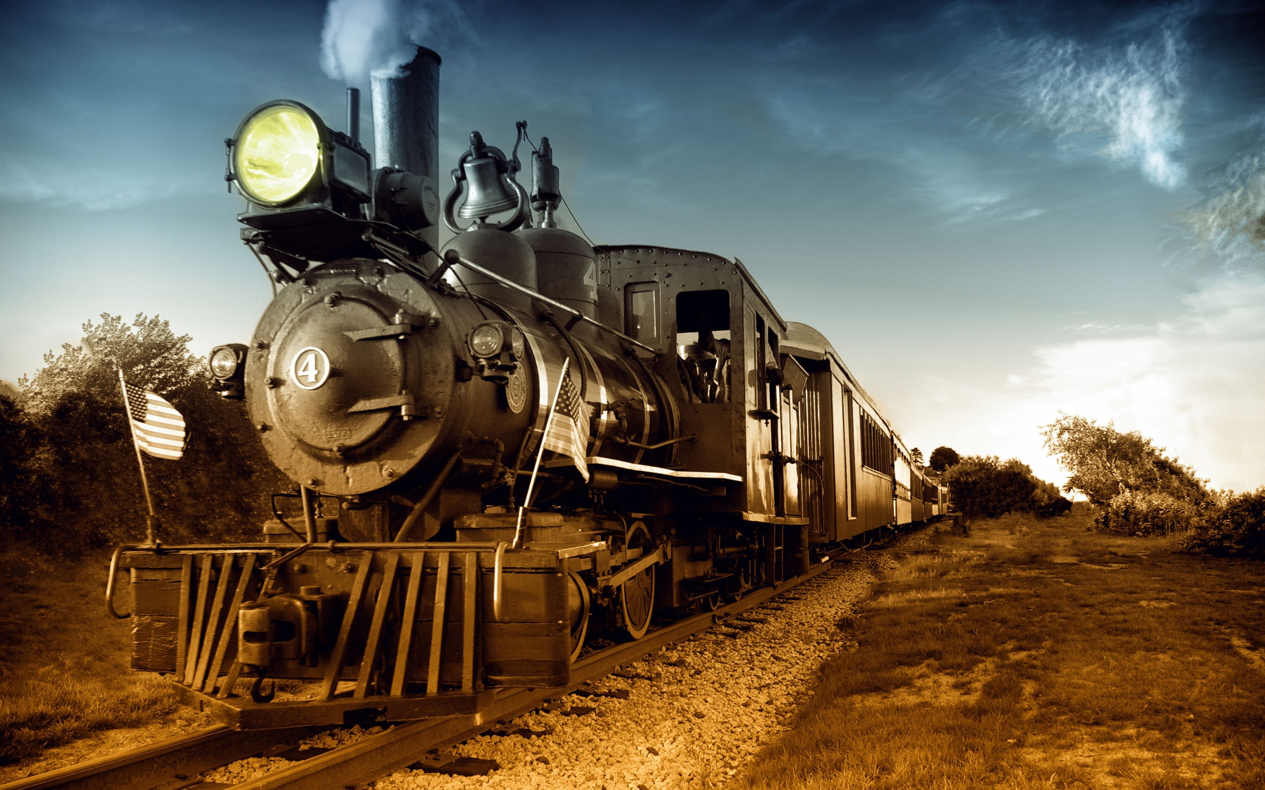 Steam, nostalgic, Train, 2K, HD Wallpaper