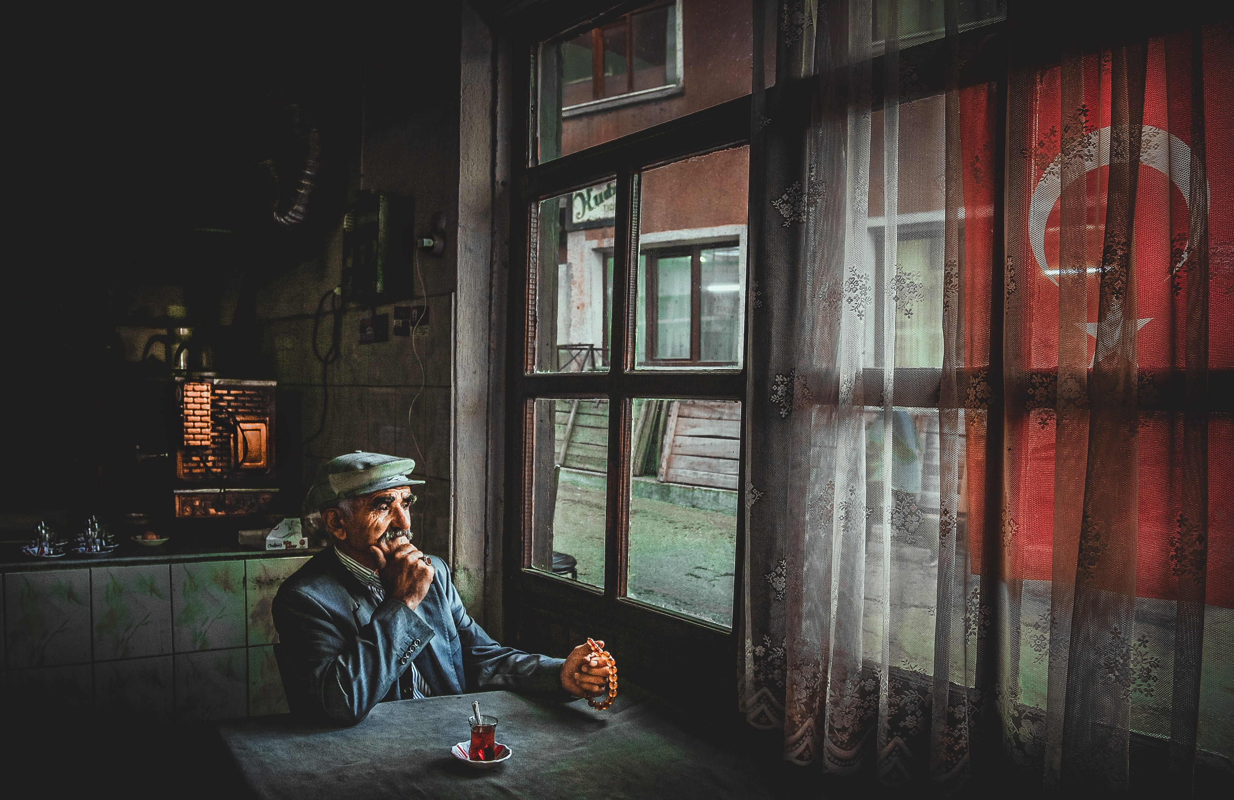 real people, historic, lifestyles, casual clothing, culture, leisure activity, nostalgic photo karabulut, tea, building exterior, turkish, women, full length, HD Wallpaper