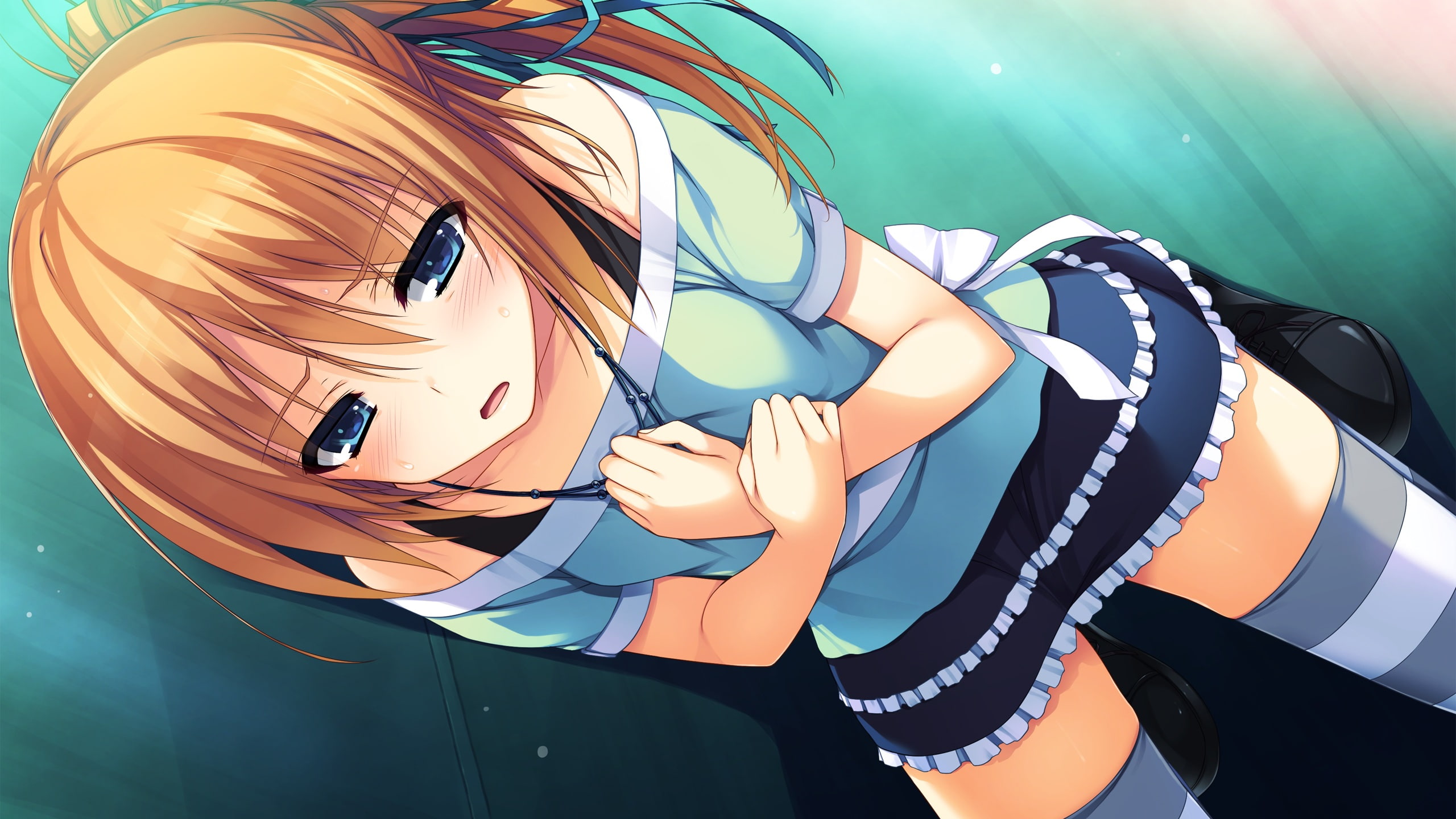 reminiscence, eyes, blue, tomose, kizuna, 2K, shunsaku, game, HD Wallpaper