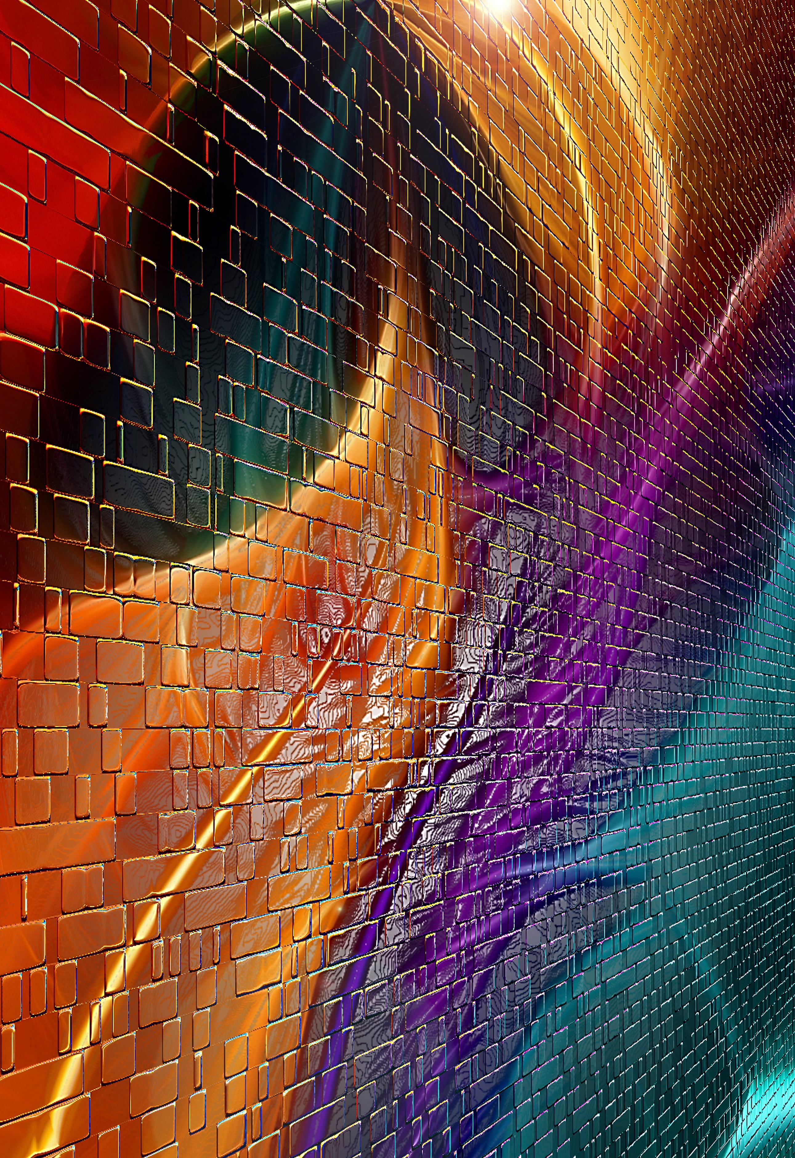 purple, full frame, decoration, pattern, the background, orange, light, hint, abstract, shadows, creativity, teal, backgrounds, multi Colored, imagination, Phone HD Wallpaper
